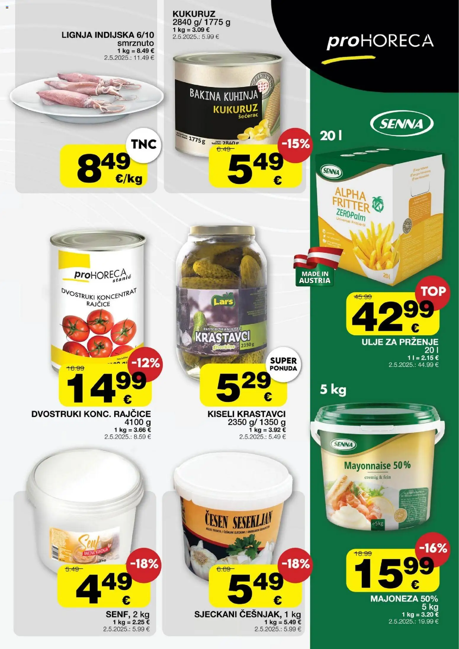 Stanić Diskont katalog | vrijedi od 03.09.2026 | Stranica: 3 | Proizvodi: Kukuruz, Rajčice, Majoneza, Kiseli krastavci