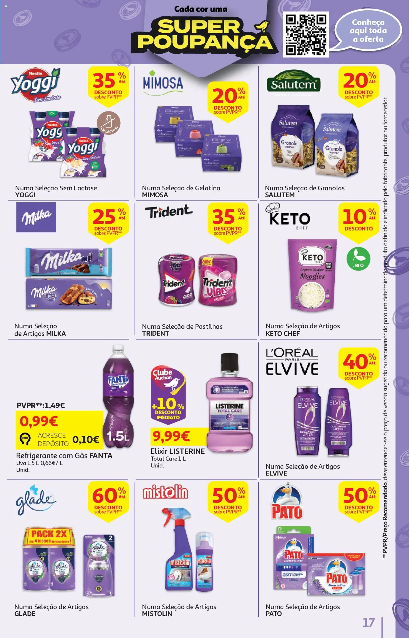 Auchan - Vida no Exterior │ válido de 06.05.2026 | Página: 17 | Produtos: Refrigerante, Fanta, Gelatina, Nestlé