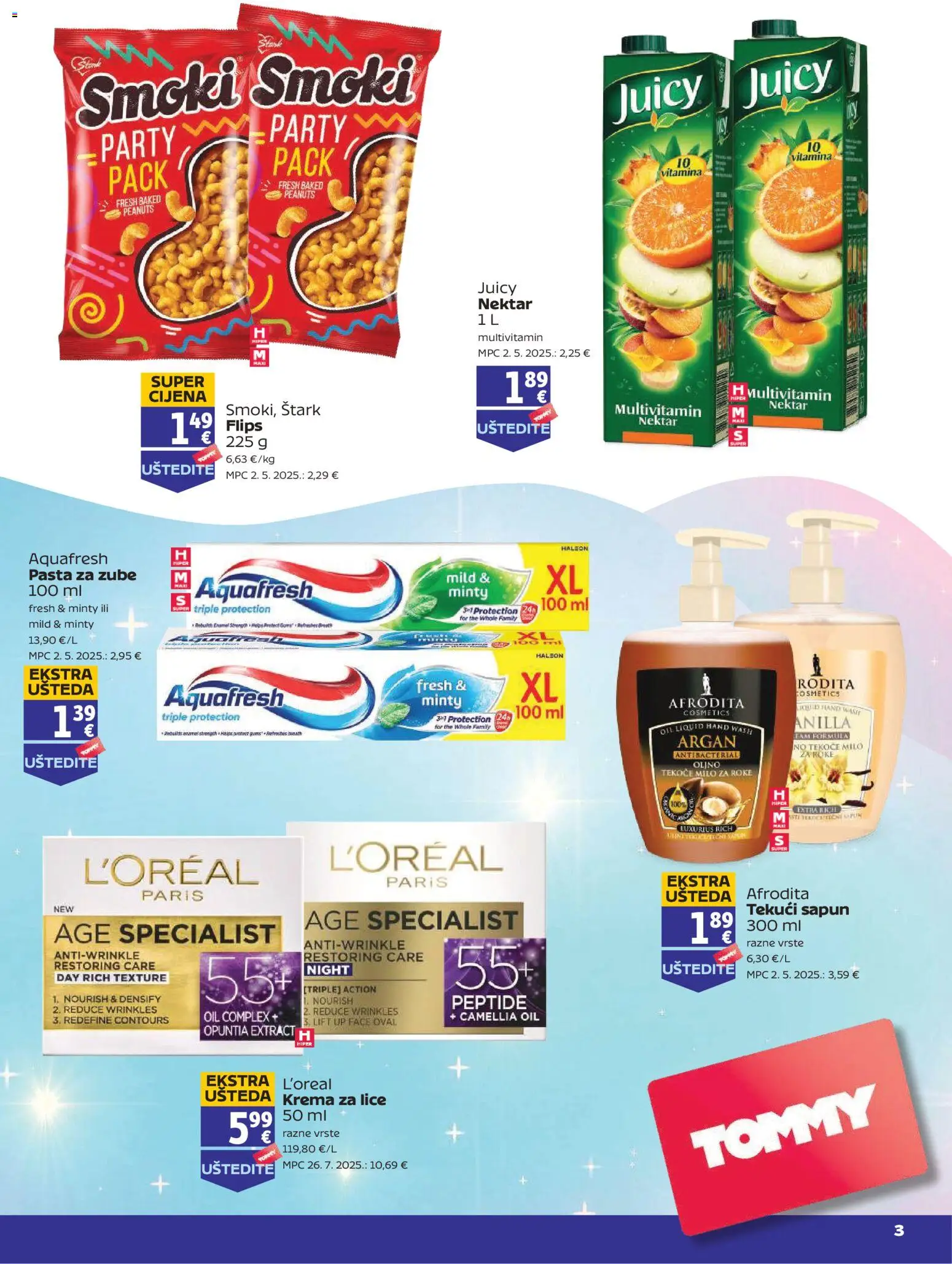 Tommy katalog | vrijedi od 17.09.2026 | Stranica: 2 | Proizvodi: Krema za lice, Sapun, Nektar, Multivitamin