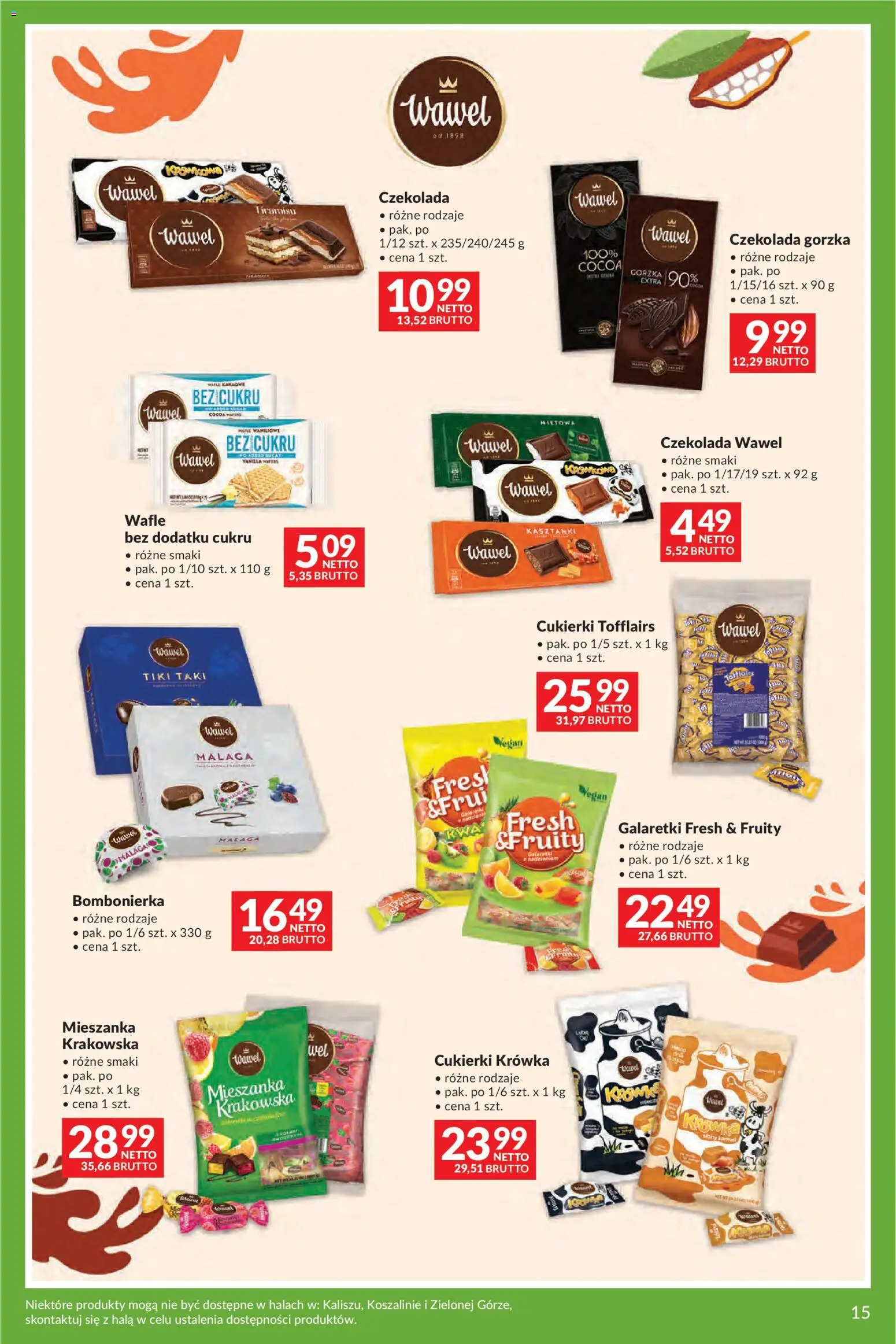 Makro gazetka - Uroczystości od 12.05.2026 | Strona: 15 | Produkty: Mieszanka krakowska, Krowka, Tiramisu, Czekolada