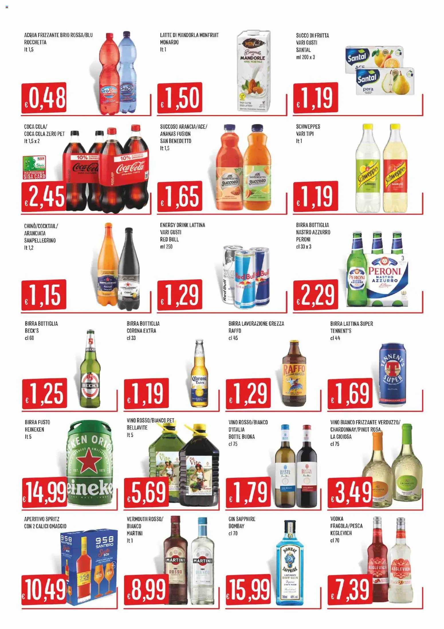 Volantino SISA del 06/08/2026 | Pagina: 7 | Prodotti: Tennent's, Frutta, Pera, Coca Cola