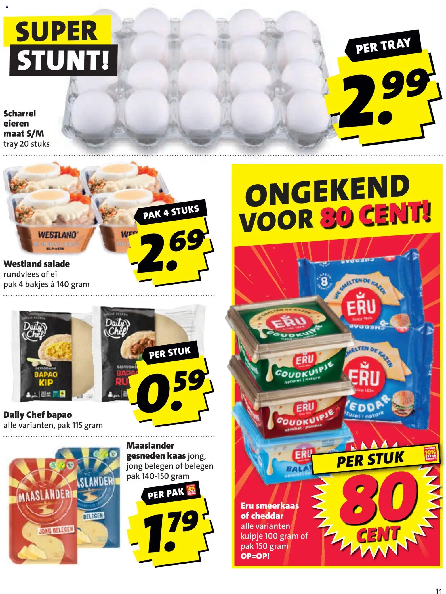 {H1} | Pagina: 11 | Producten: Kaas, Eieren, Salade, Cheddar