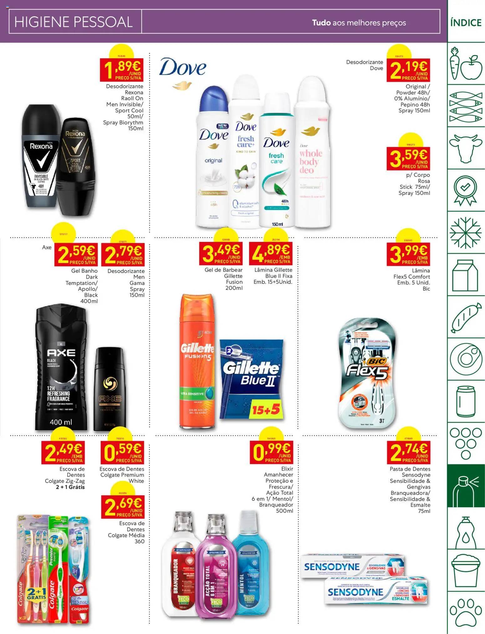 Recheio folheto Madeira │ válido de 15/09/2026 | Página: 33 | Produtos: Pepino, Desodorizante, Pasta de dentes, Escova de dentes