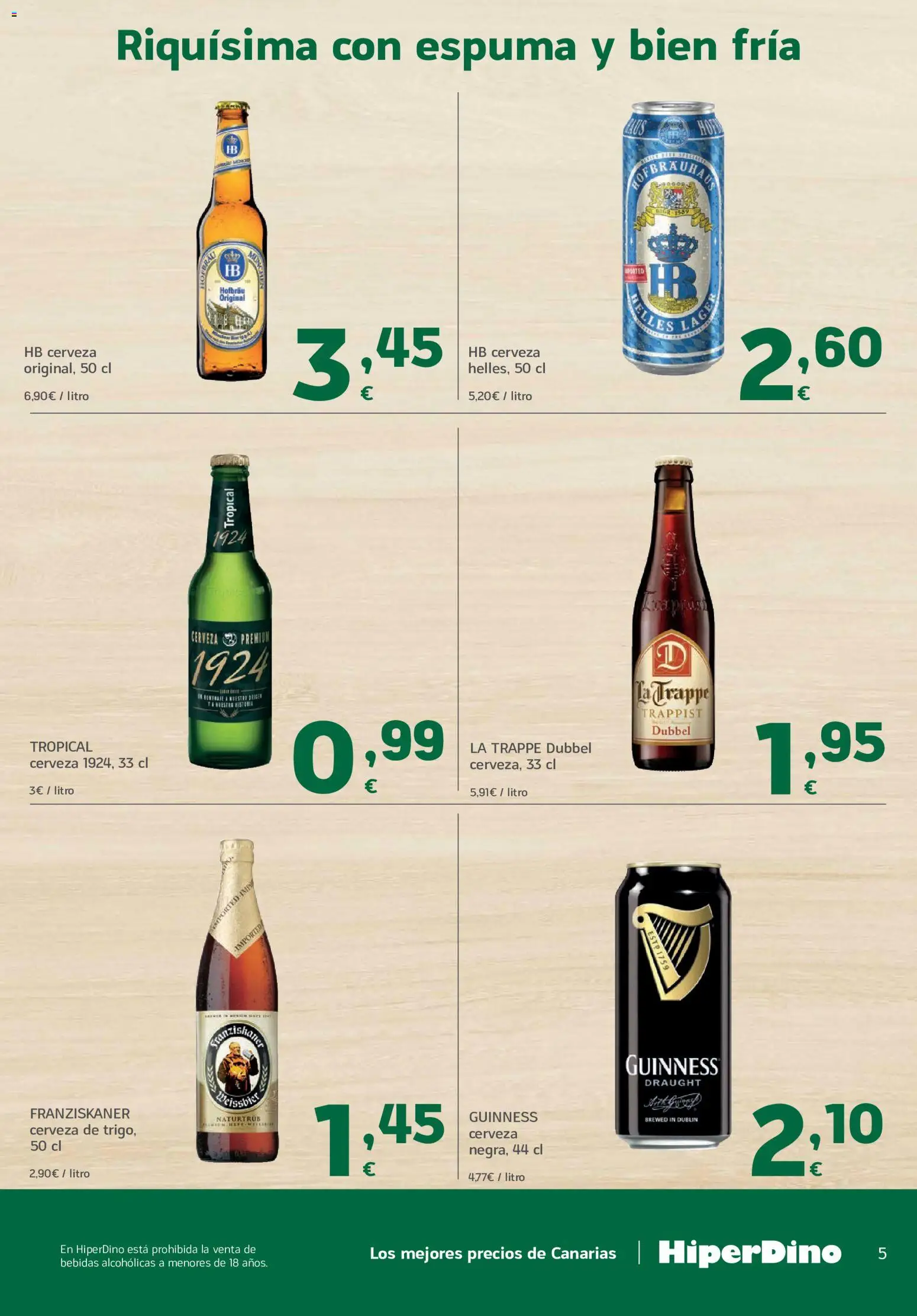 HiperDino Oktoberfest │ válido desde el 24/09/2026 | Página: 5 | Productos: Cerveza, Espuma, Bebidas