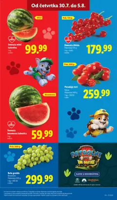 Belo grožđe, Besemeno Pakovanje 500 g - pregled Lidl kataloga - važi od 30.07.2026 | Strana: 19