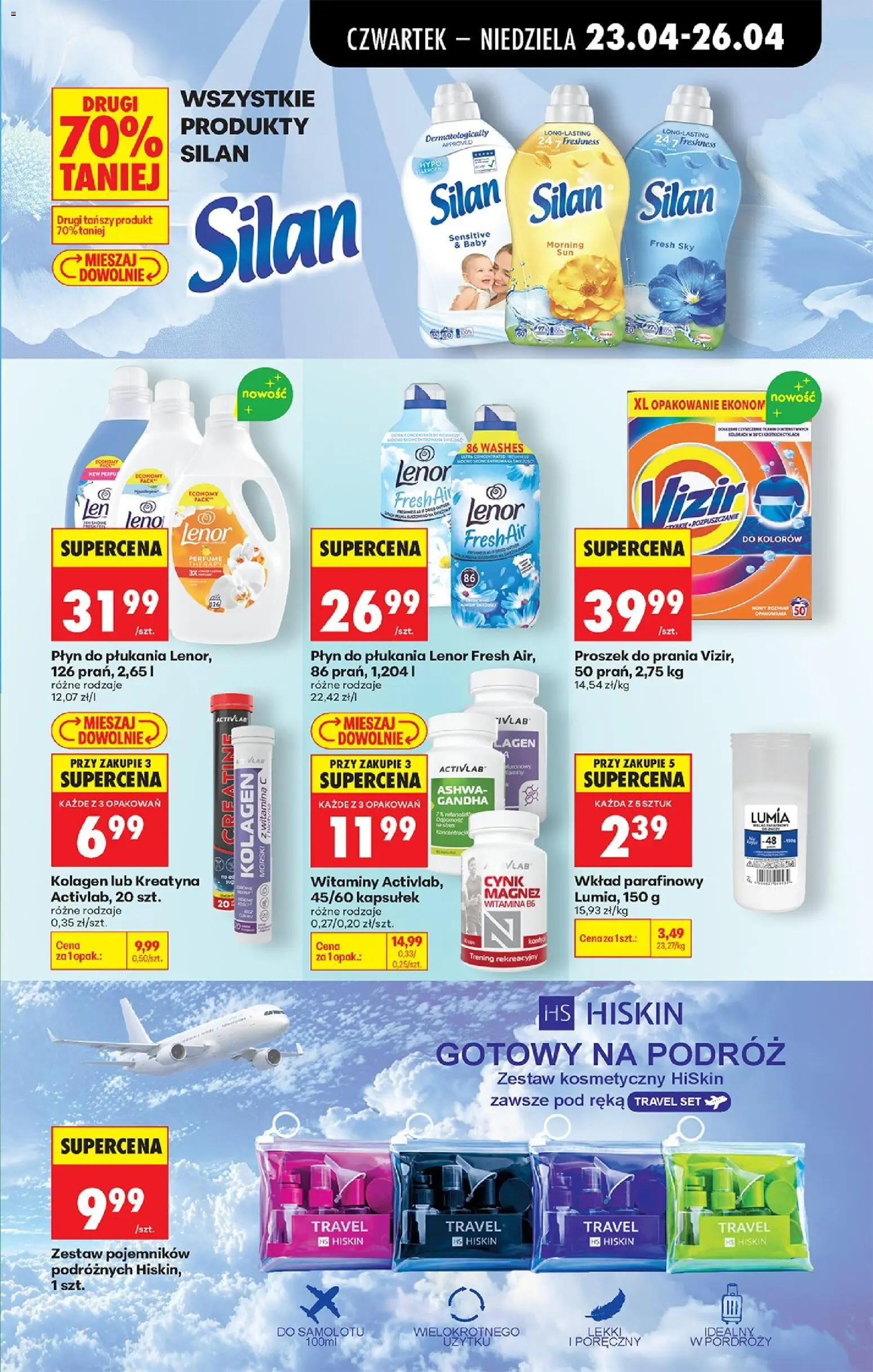 Biedronka gazetka od czwartku od 23.04.2026 | Strona: 85 | Produkty: Płyn do płukania Lenor, Lenor płyn do płukania, Proszek do prania, Detergent