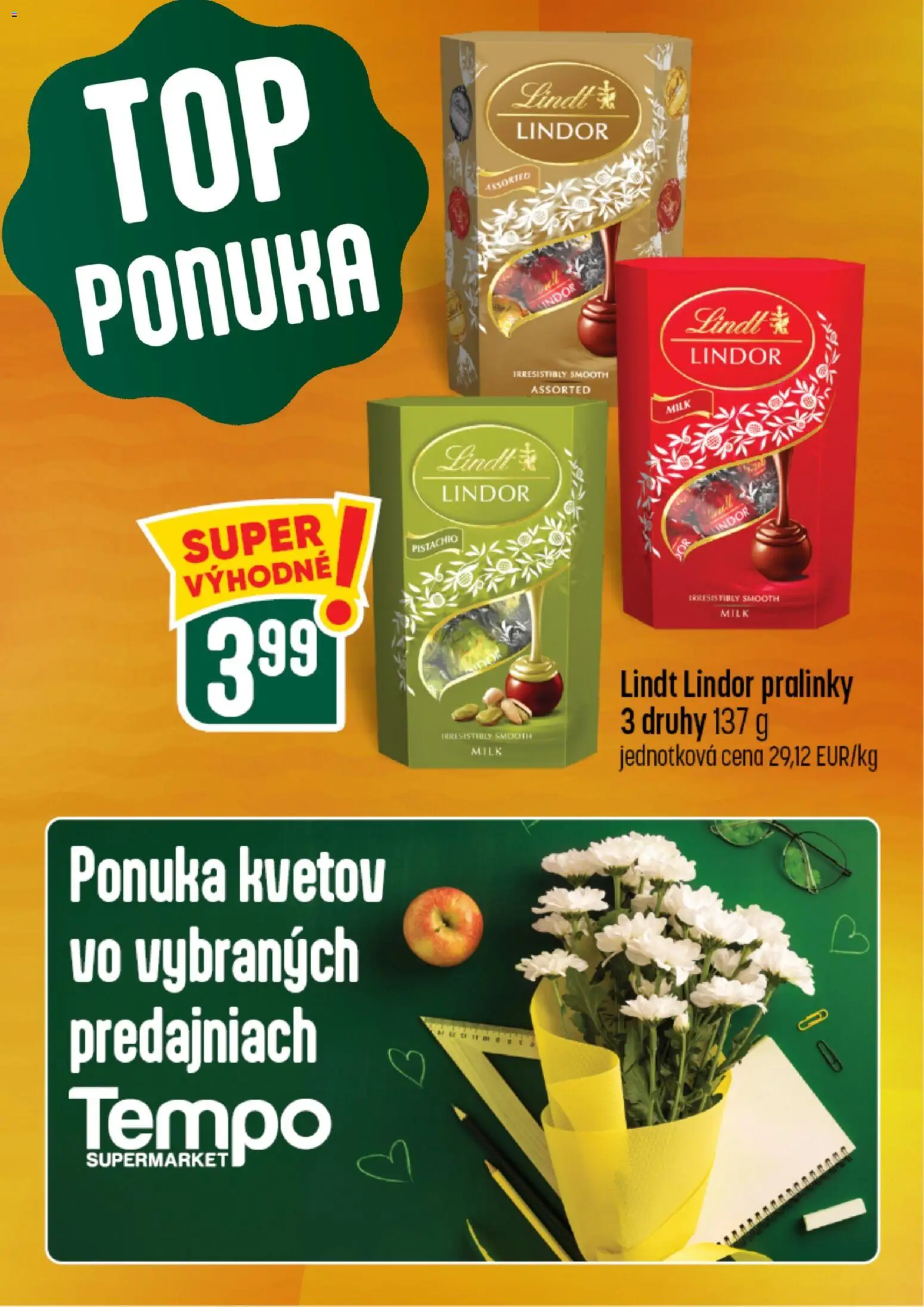 Nové COOP Jednota akcie – leták je platný od 26.08.2026 | Strana: 3 | Produkty: Lindor, Lindt