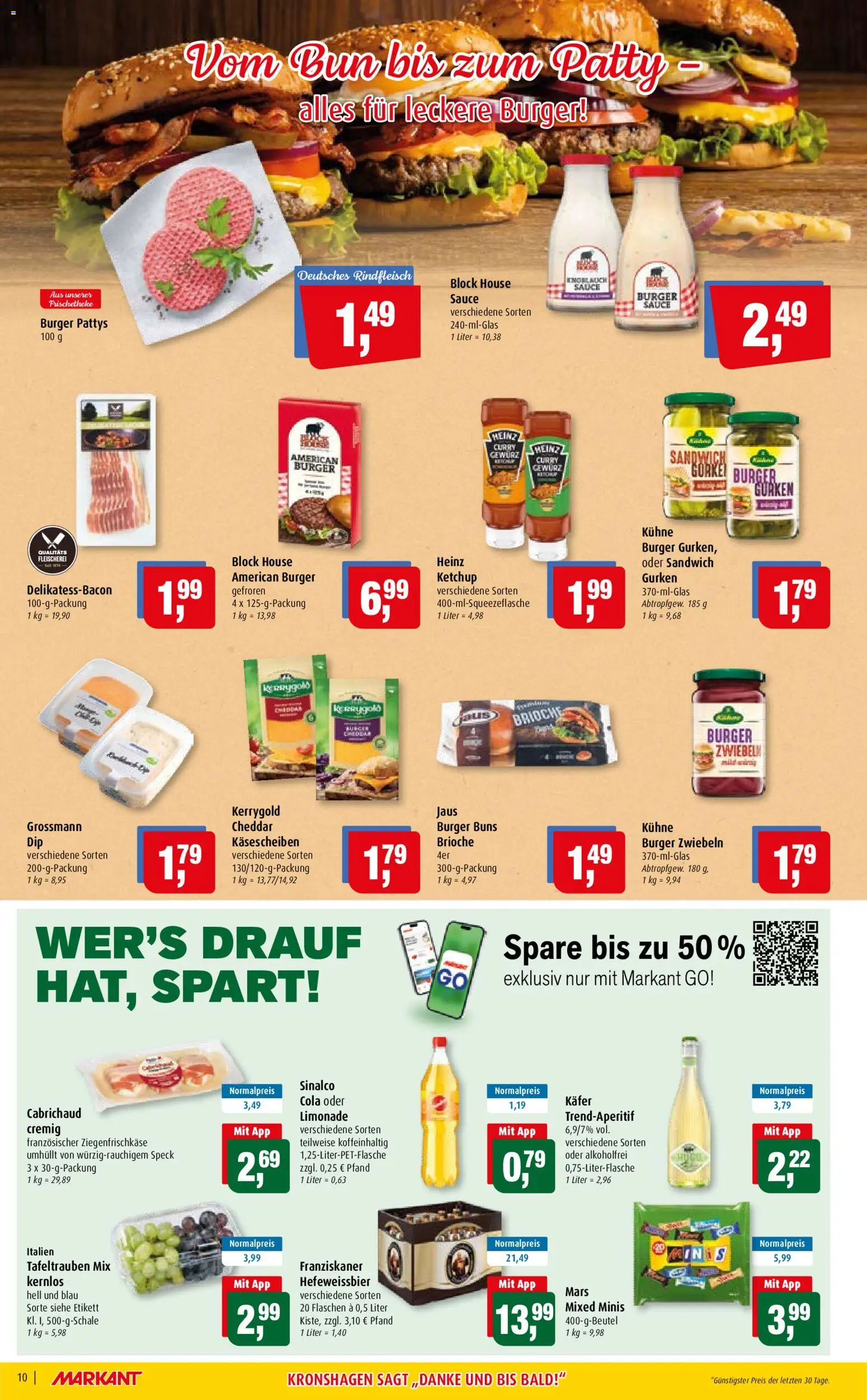 Markant Prospekt – gültig ab 27.07.2026 | Seite: 10 | Produkte: Franziskaner, Limonade, Zwiebeln, Ketchup