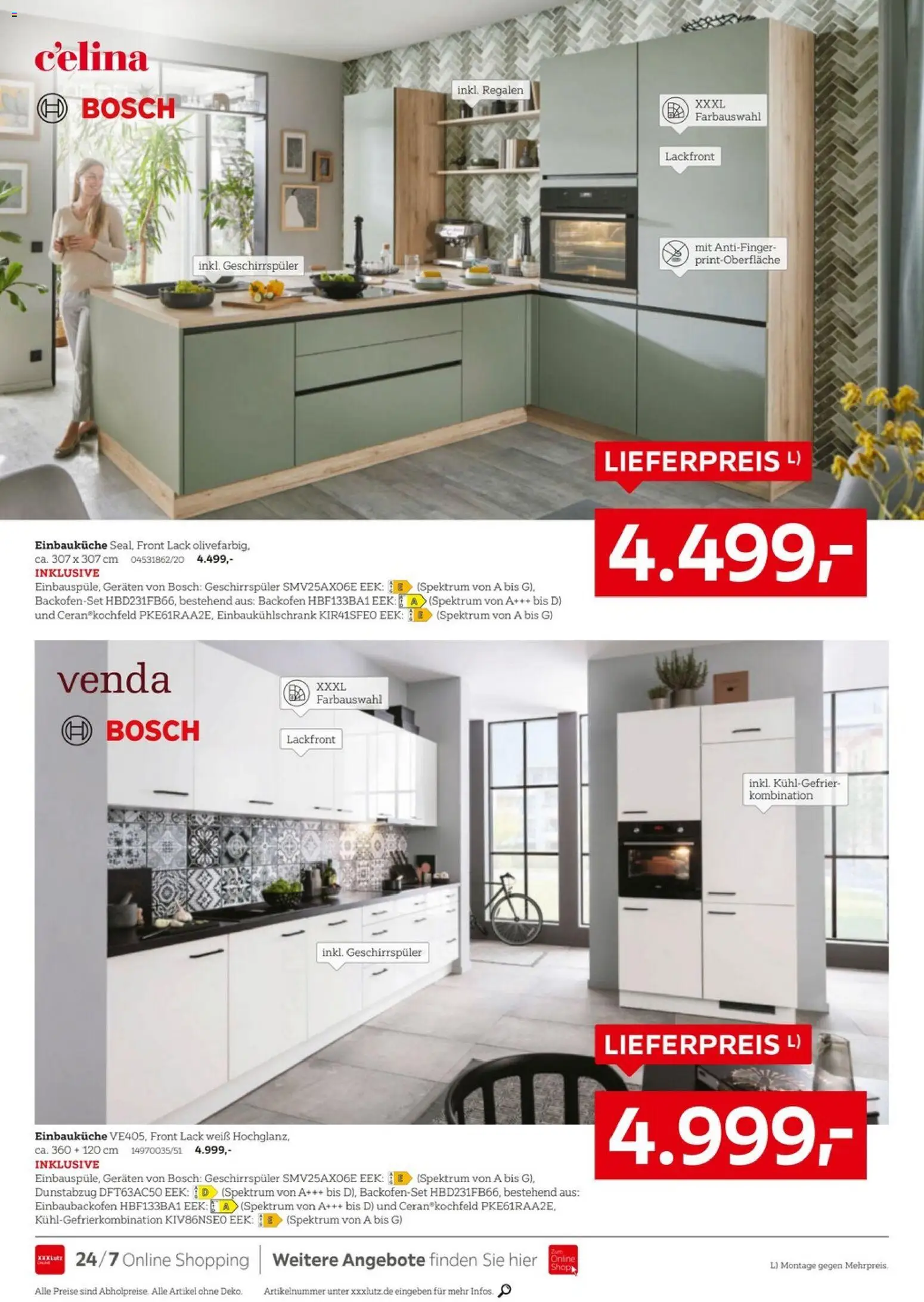 XXXLutz Küchenwelt – gültig ab 06.06.2026 | Seite: 22 | Produkte: Bosch, Einbauküche, Backofen, Dunstabzug