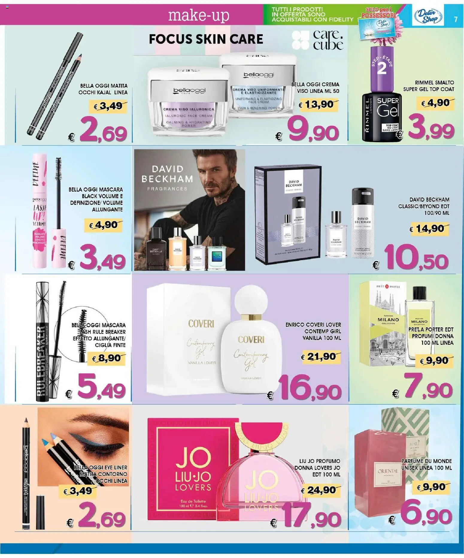 Volantino Deter Shop del 01.05.2026 | Pagina: 7 | Prodotti: Mascara, Ciglia finte, Crema viso, Top