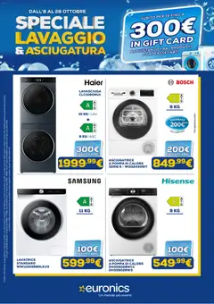 Anteprima del volantino Euronics volantino Lavaggio valido a partire dal 08/10/2026