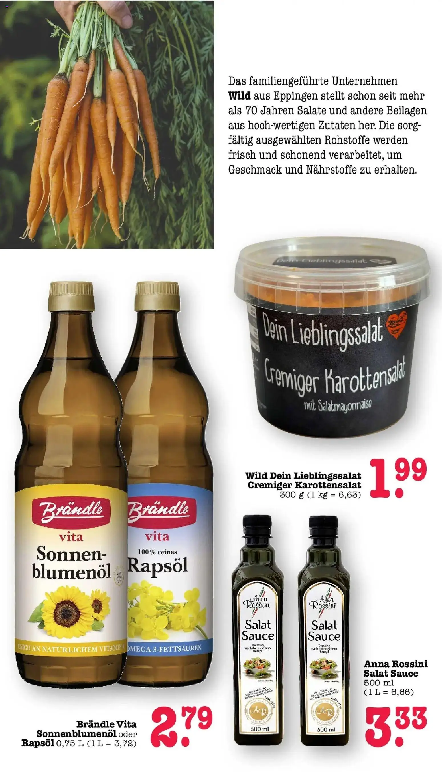 Edeka Prospekt Bühlertal (ab 19.10.2026) » Angebote Online | Seite: 56 | Produkte: Beilagen, Rapsöl, Sonnenblumenol, Salat