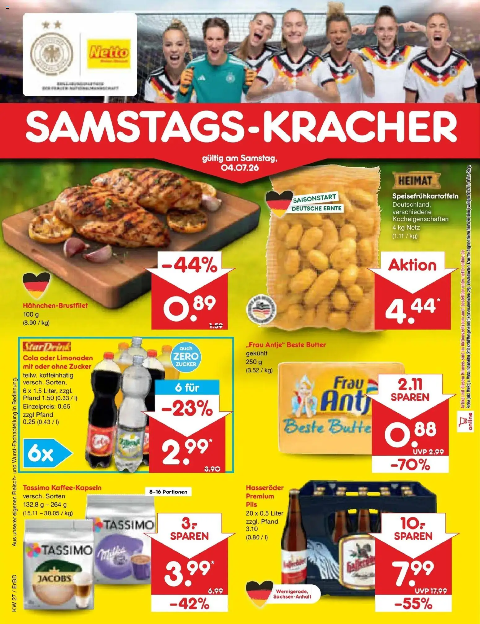 Netto Marken-Discount Prospekt Weimar – gültig ab 29.06.2026 | Seite: 68 | Produkte: Zucker, Hasseröder, Fleisch, Tassimo