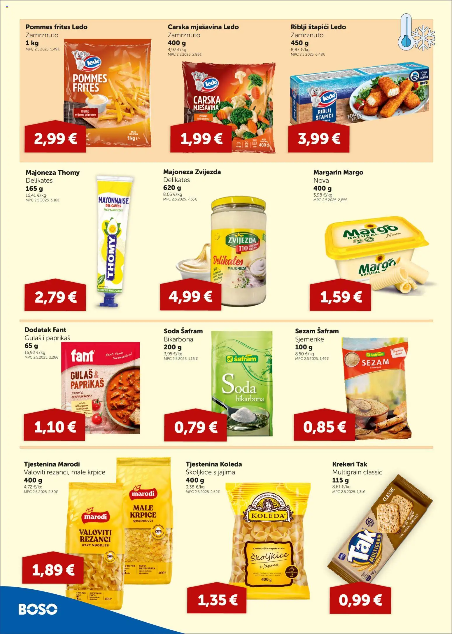 Boso katalog | vrijedi od 08.10.2026 | Stranica: 6 | Proizvodi: Margarin, Pasta, Krekeri, Sjemenke