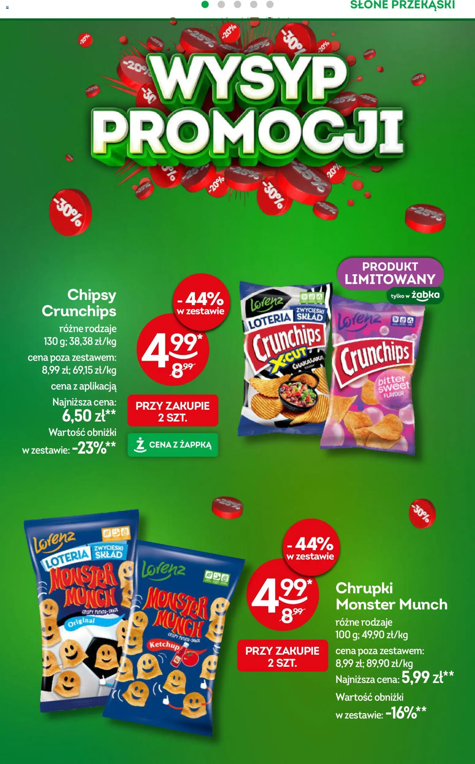 Żabka gazetka od 15.07.2026 | Strona: 30 | Produkty: Chipsy, Przekąski, Chrupki, Słone przekąski