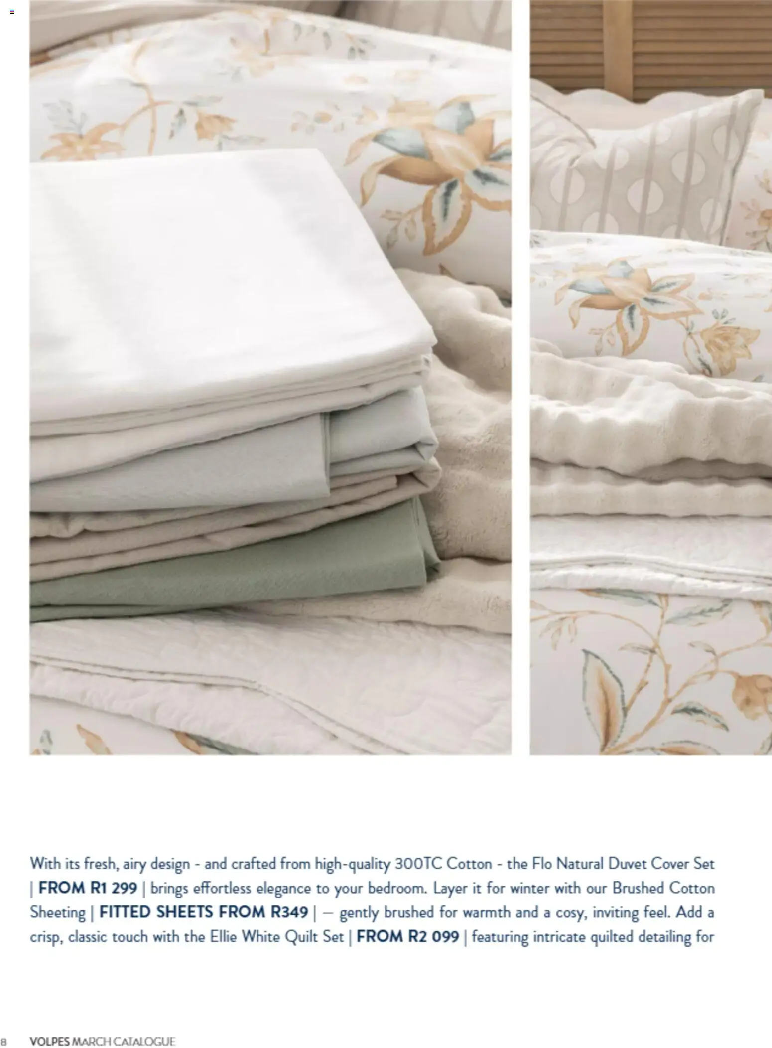 New Volpes catalogue – valid from 01/03/2026 | Page: 8 | Products: Cover, Duvet