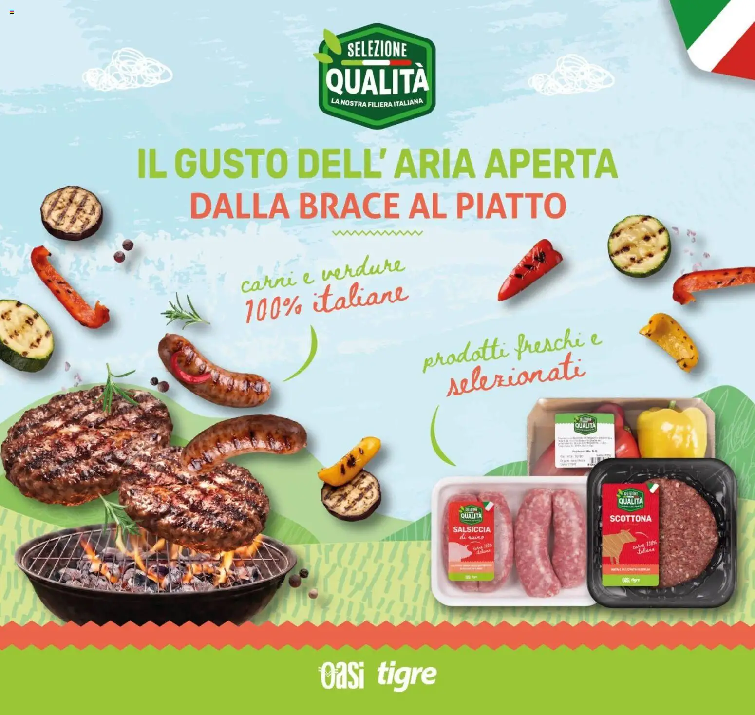 Volantino Tigre del 18.06.2026 | Pagina: 3 | Prodotti: Verdure, Suino, Salsiccia, Piatto