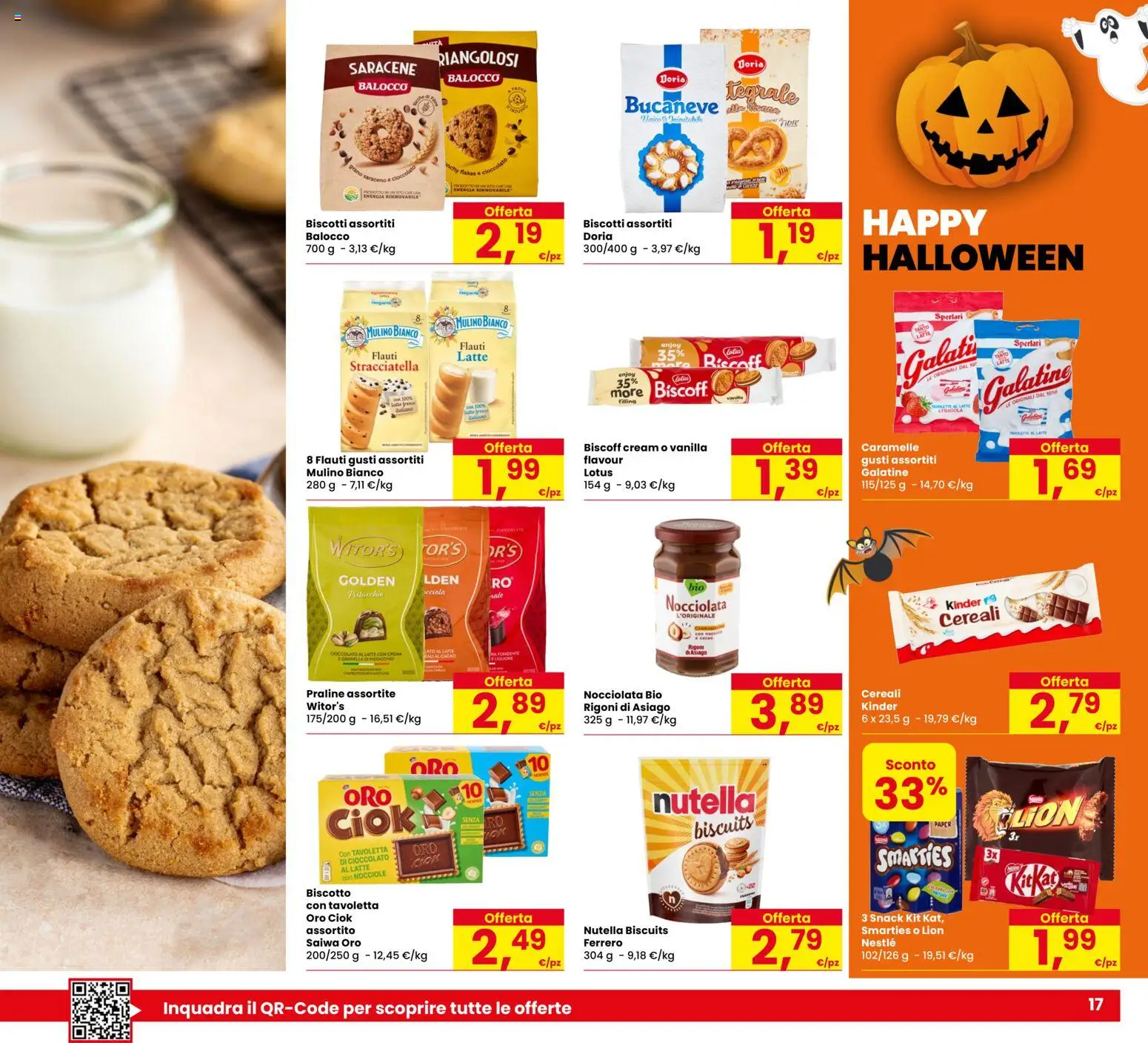 Volantino Despar del 29/10/2026 | Pagina: 17 | Prodotti: Cereali, Nutella, Tavoletta, Stracciatella