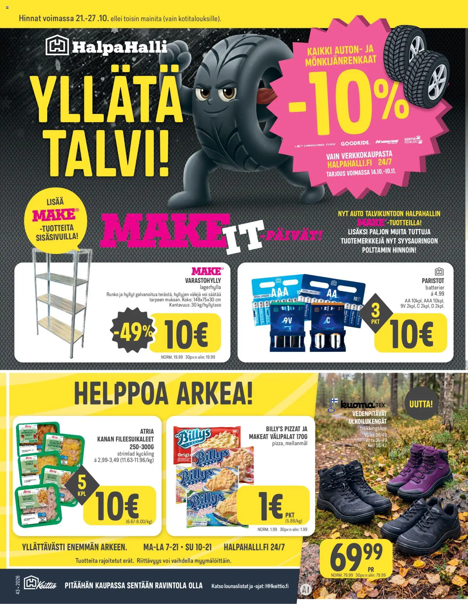Halpa Halli tarjoukset – voimassa 21/10/2026 alkaen | Sivu: 1