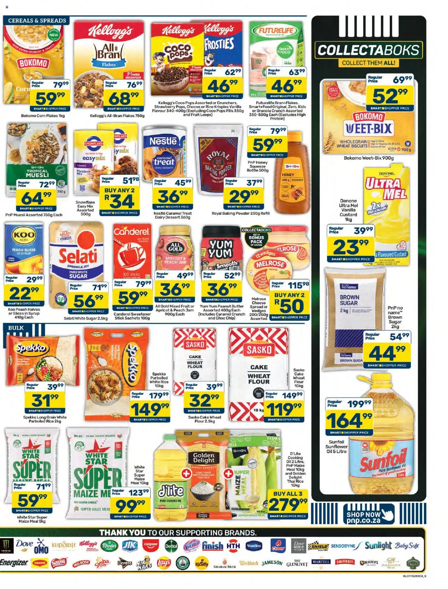 New Pick n Pay catalogue – valid from 23/10/2026 | Page: 9 | Products: Spread, Breakfast, Maize meal, Peanut butter