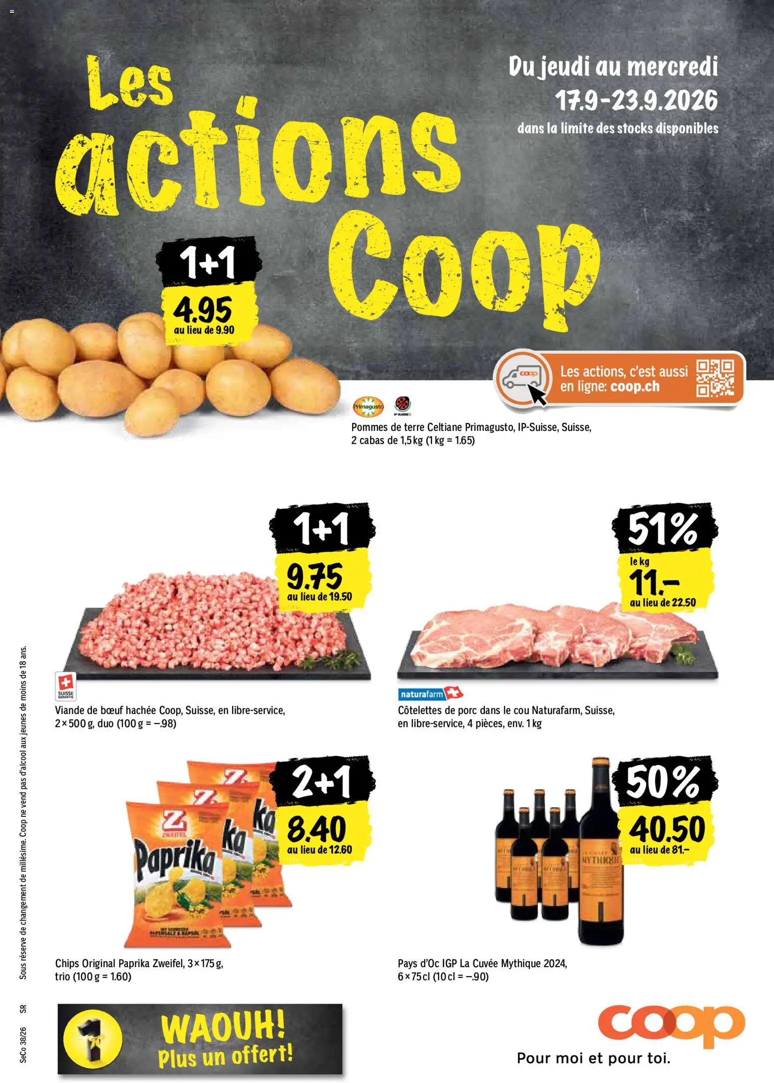Coop aktionen FR – gültig ab 17.09.2026 | Seite: 1