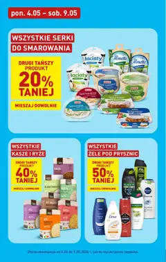 Náhled letáku Aldi Polsko leták od 04.05.2026 | Strana: 9 | Produkty: Nivea, Rýže, Bulgur, Dove