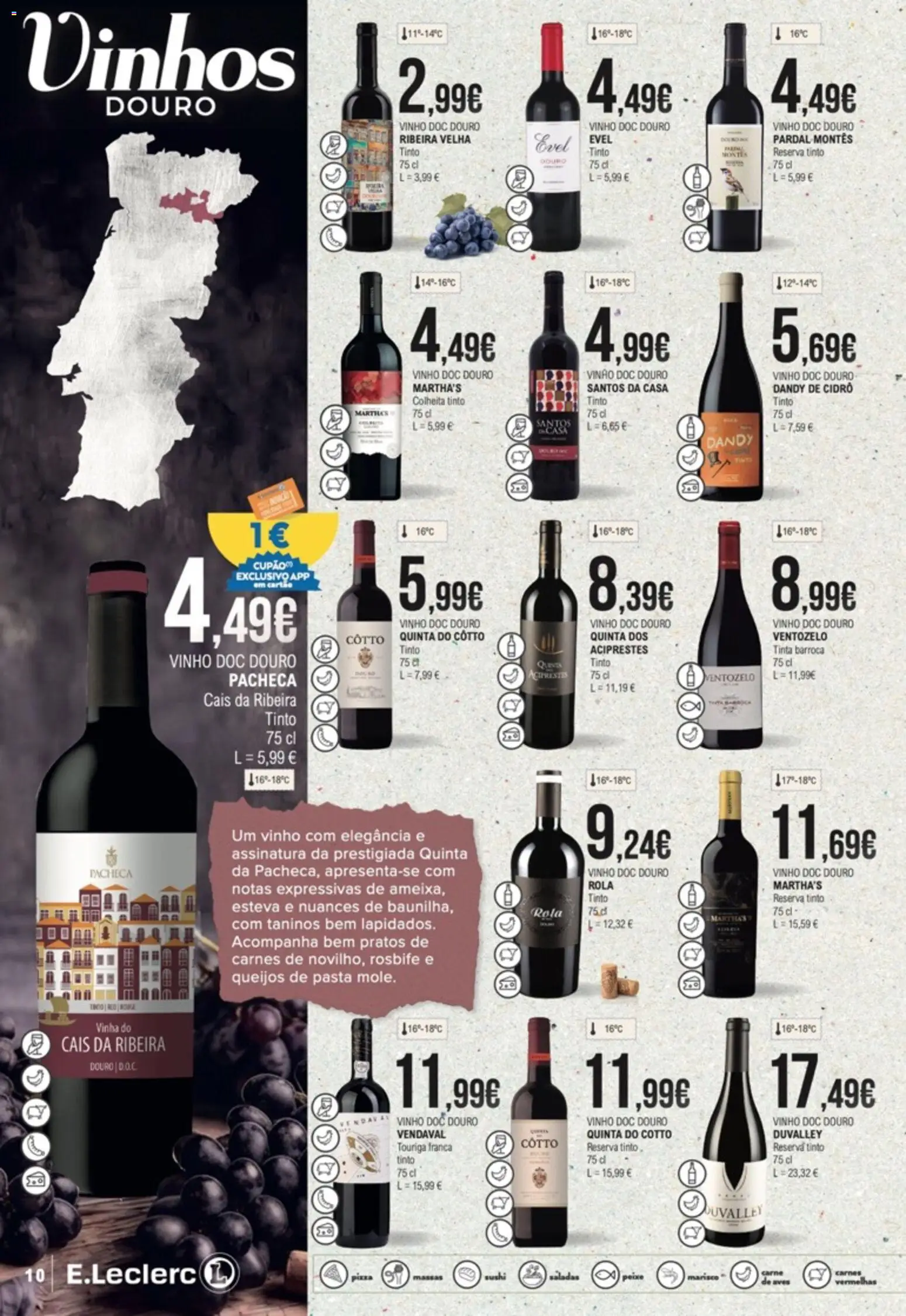 E.Leclerc folheto Feira dos Vinhos │ válido de 01/10/2026 | Página: 10 | Produtos: Sushi, Pratos, Pizza, Vinho