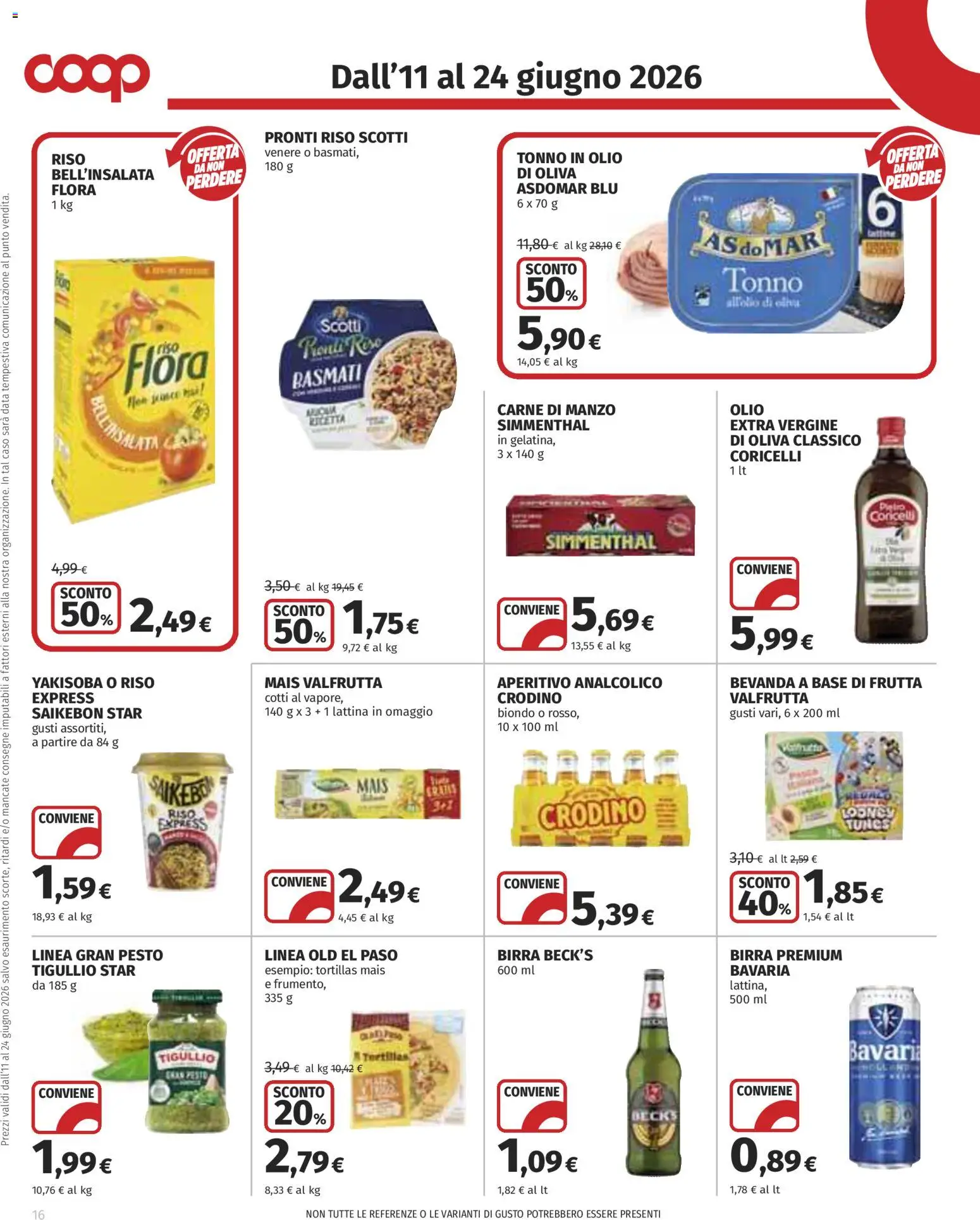 Volantino COOP del 11.06.2026 | Pagina: 16 | Prodotti: Data, Pesto, Tortillas, Aperitivo