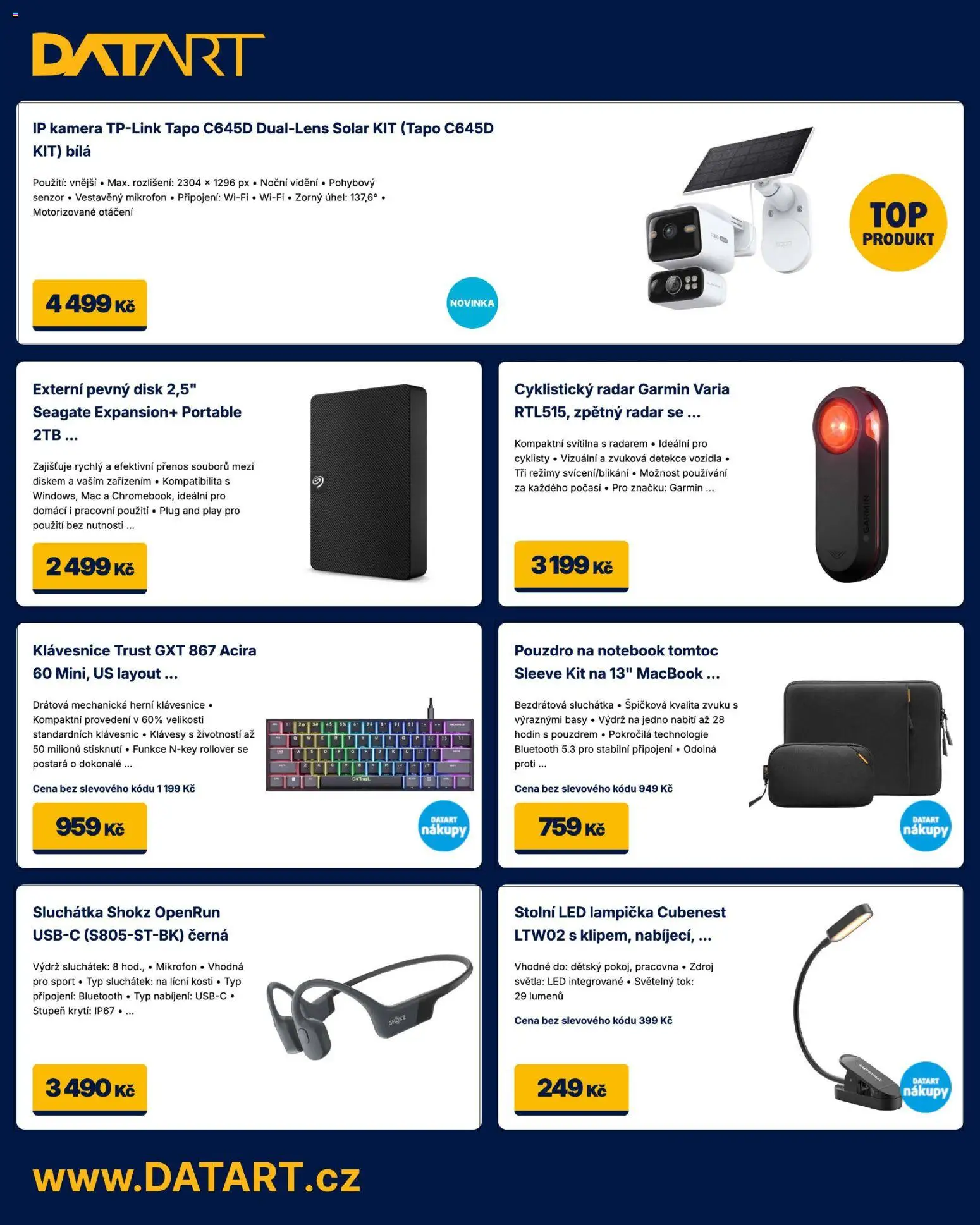 Datart leták od 20.07.2026 | Strana: 4 | Produkty: Notebook, Klávesnice, Macbook, Disk