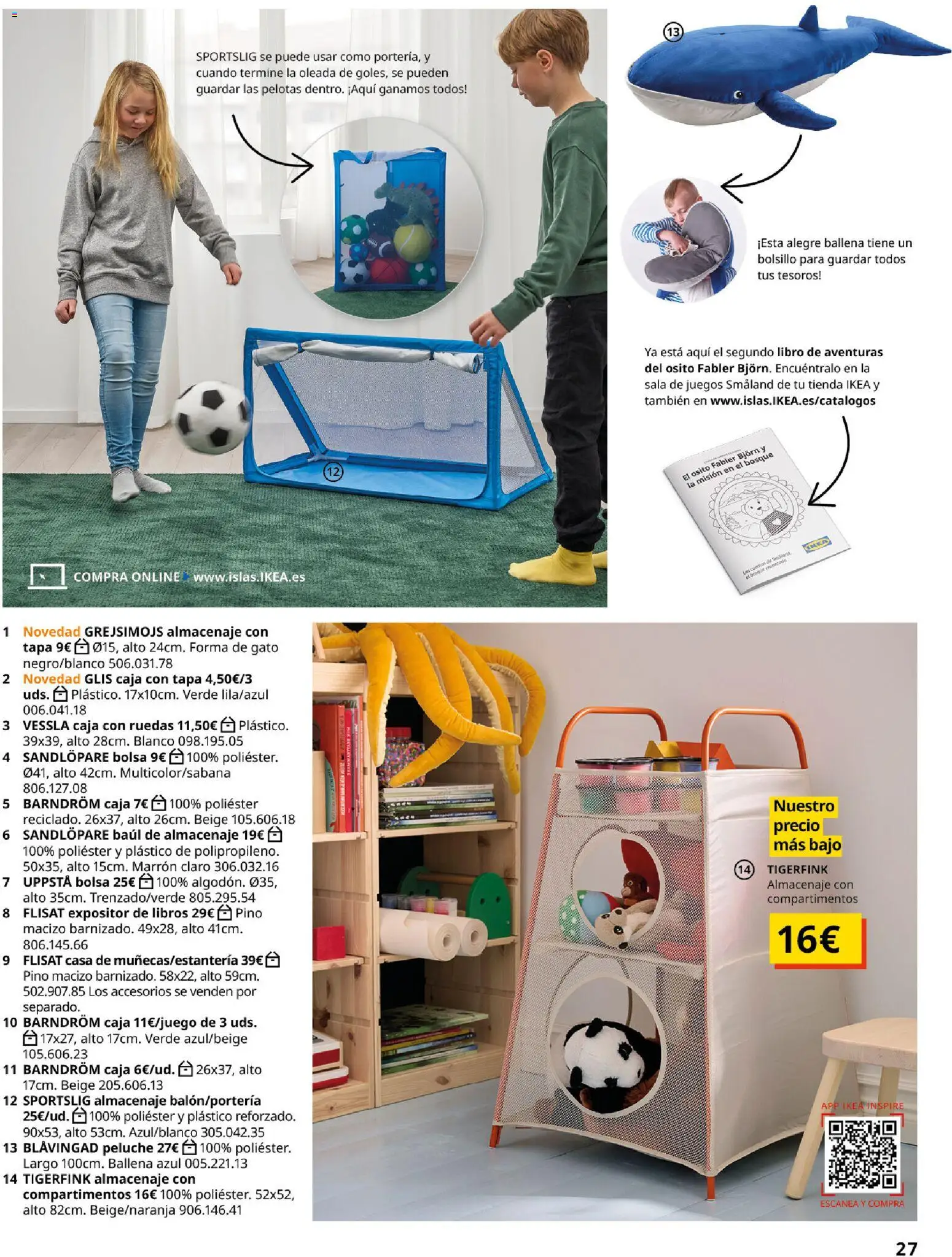 Catálogo IKEA  y los niños  │ válido desde el 06.03.2026 | Página: 27 | Productos: Bolsa, Almacenaje, Caja