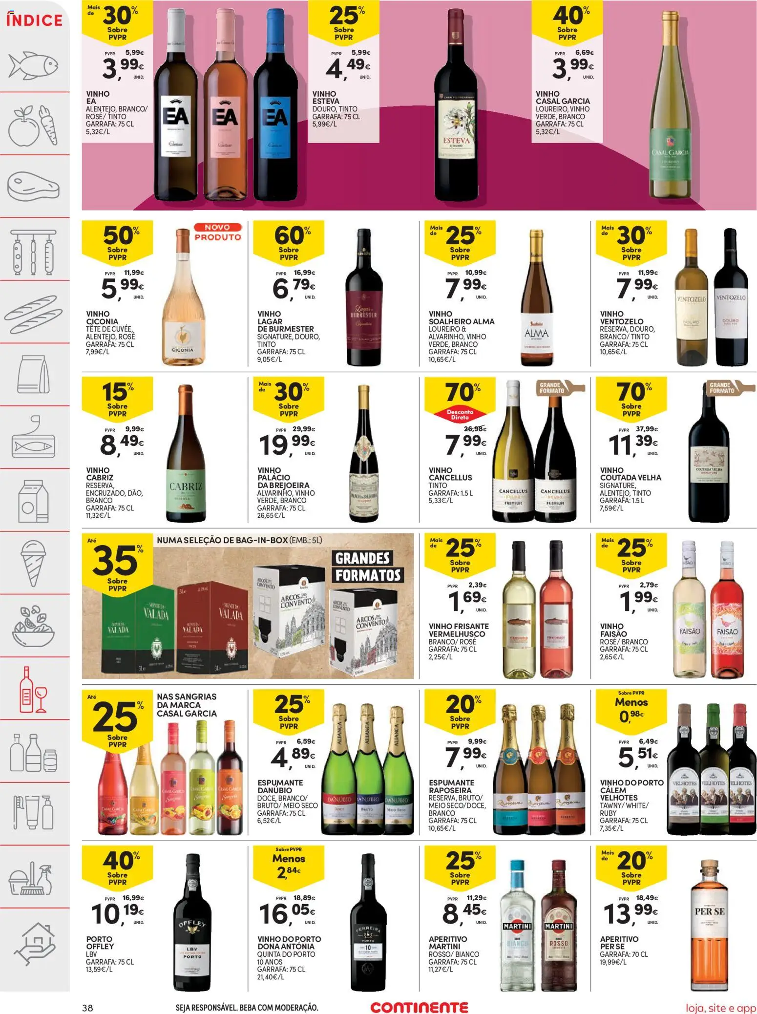 Continente folheto │ válido de 21/07/2026 | Página: 38 | Produtos: Espumante, Aliança, Vinho
