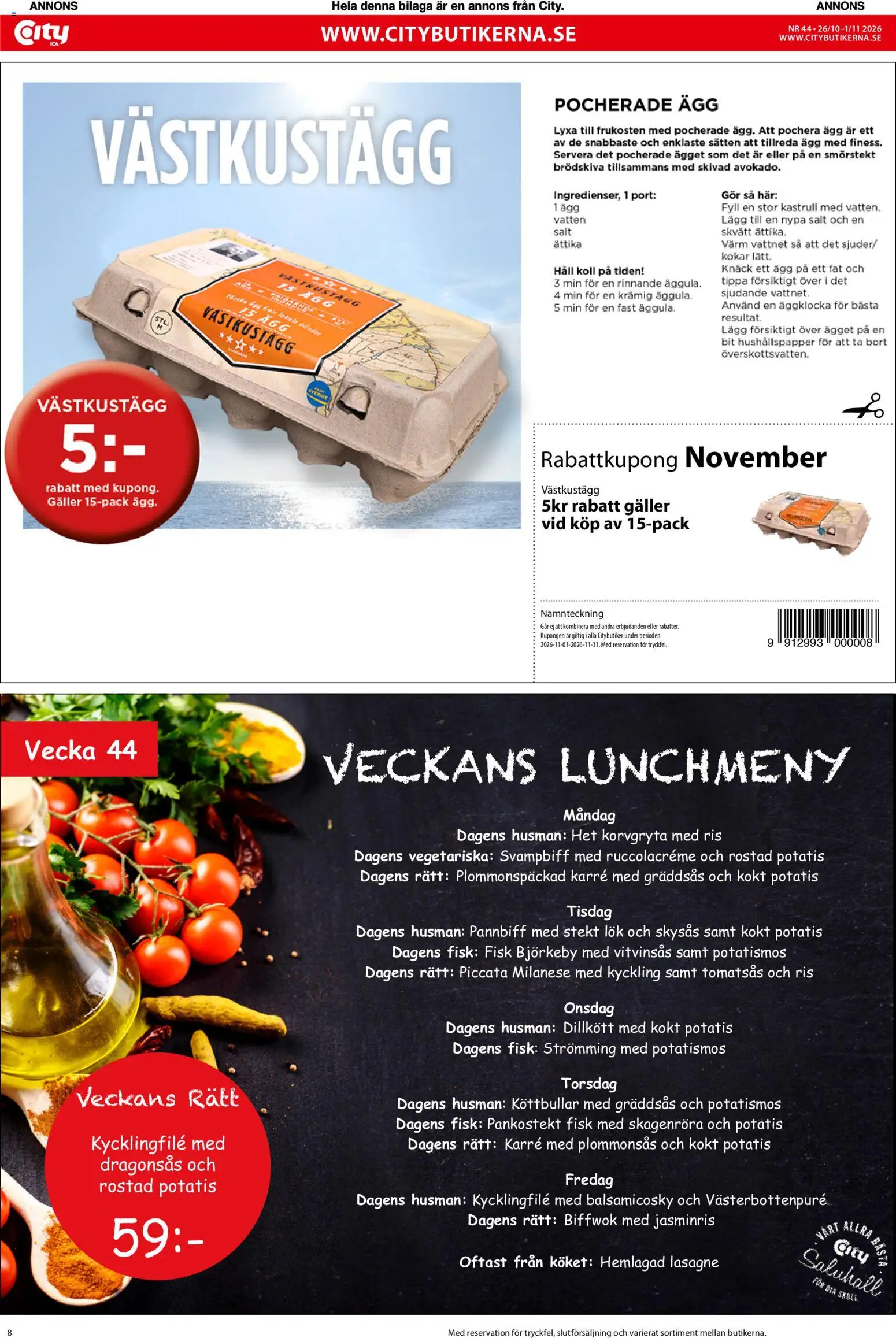 ICA Kvantum reklamblad aktuell från 26/10/2026 | Sida: 8