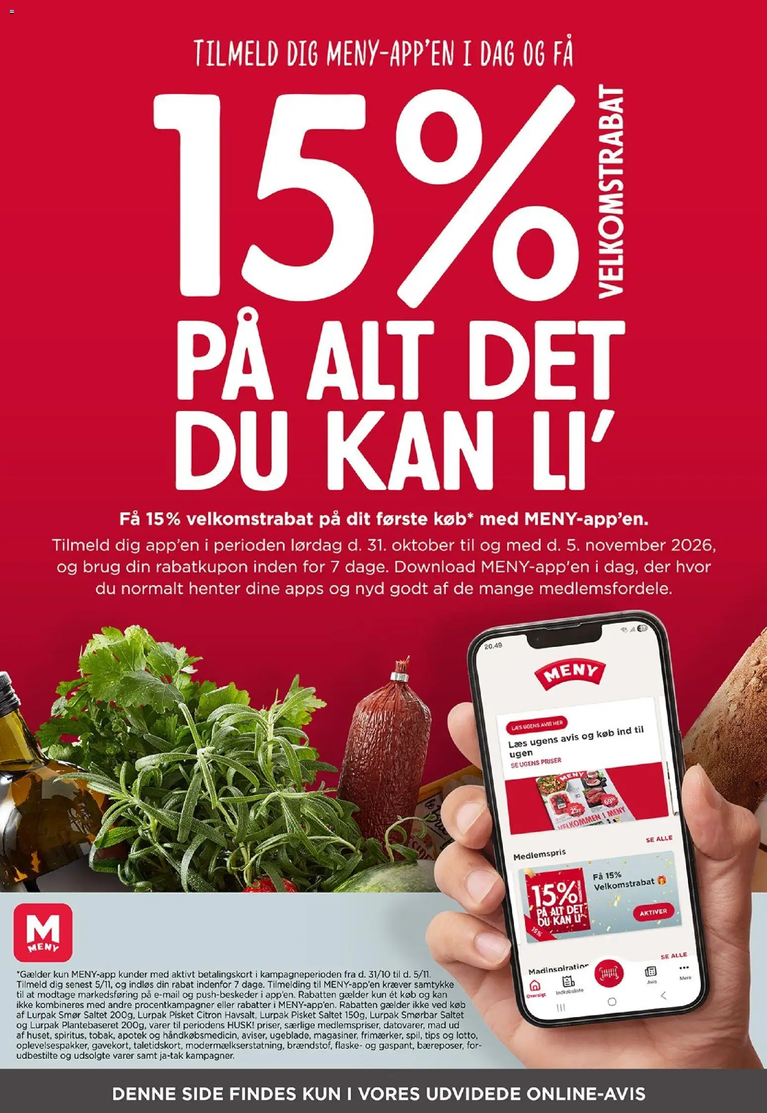 Meny tilbudsavis – gyldig fra 30/10/2026 | Side: 14