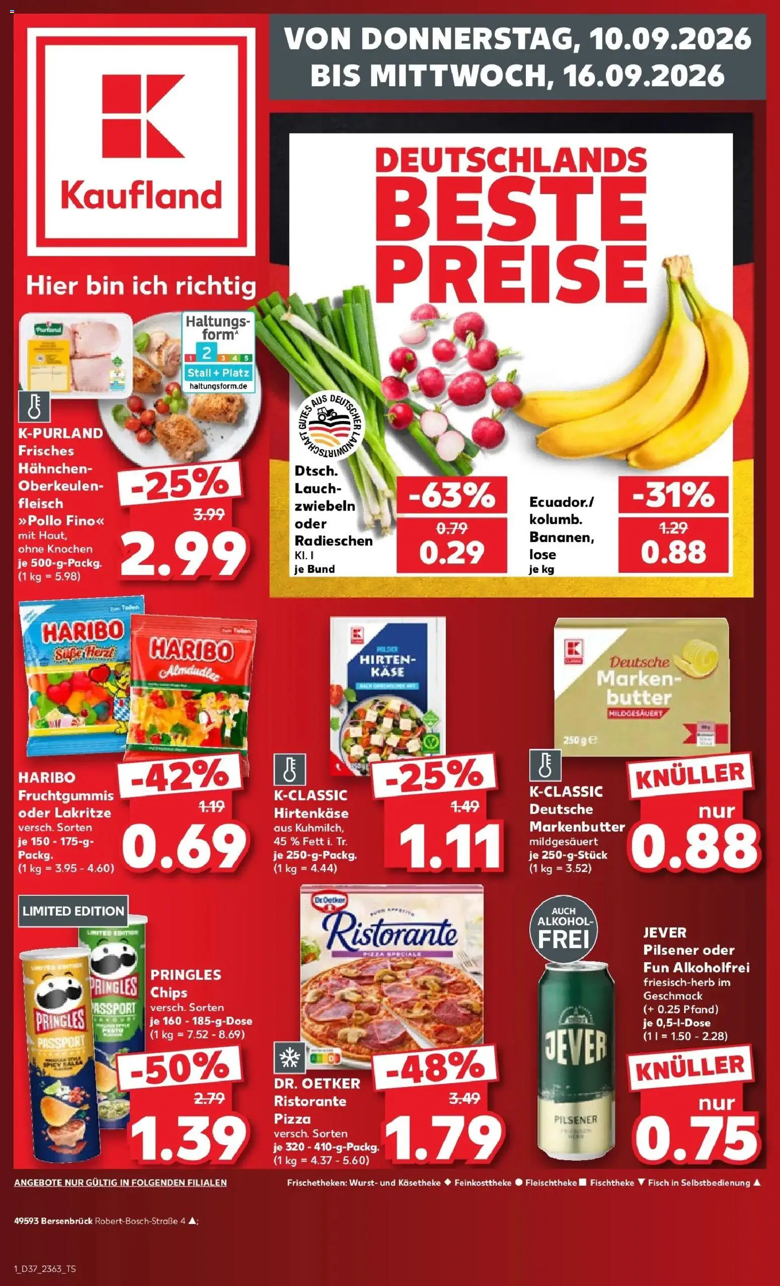 Prospekt Kaufland ab 07.09.2026 » Angebote Online zum Blättern | Seite: 10 | Produkte: Fisch, Wurst, Jever, Pizza