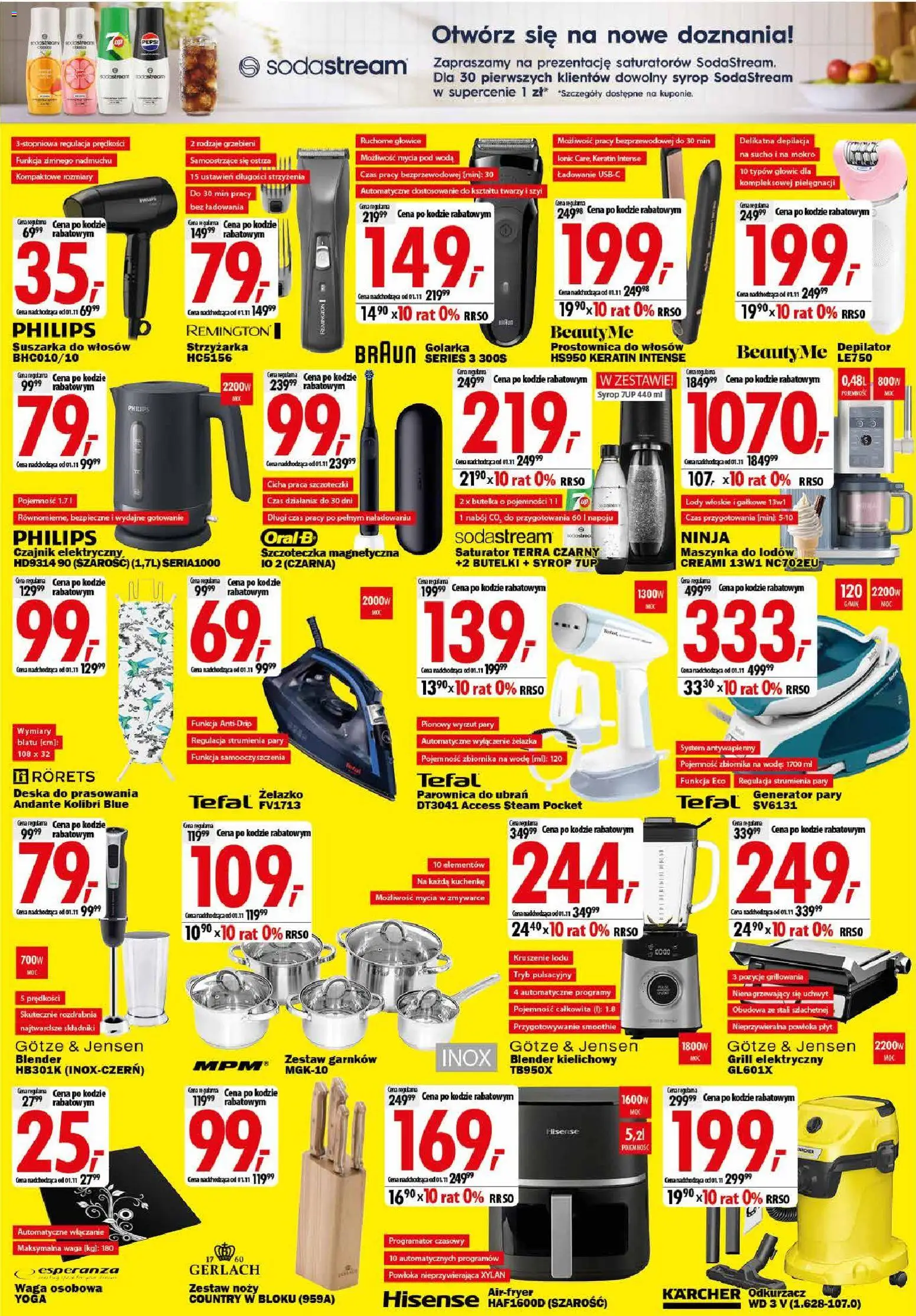 Mediaexpert promocje - Wielkie otwarcie Olkusz od 22.10.2026 | Strona: 6 | Produkty: Waga, Grill, Odkurzacz, Blender kielichowy