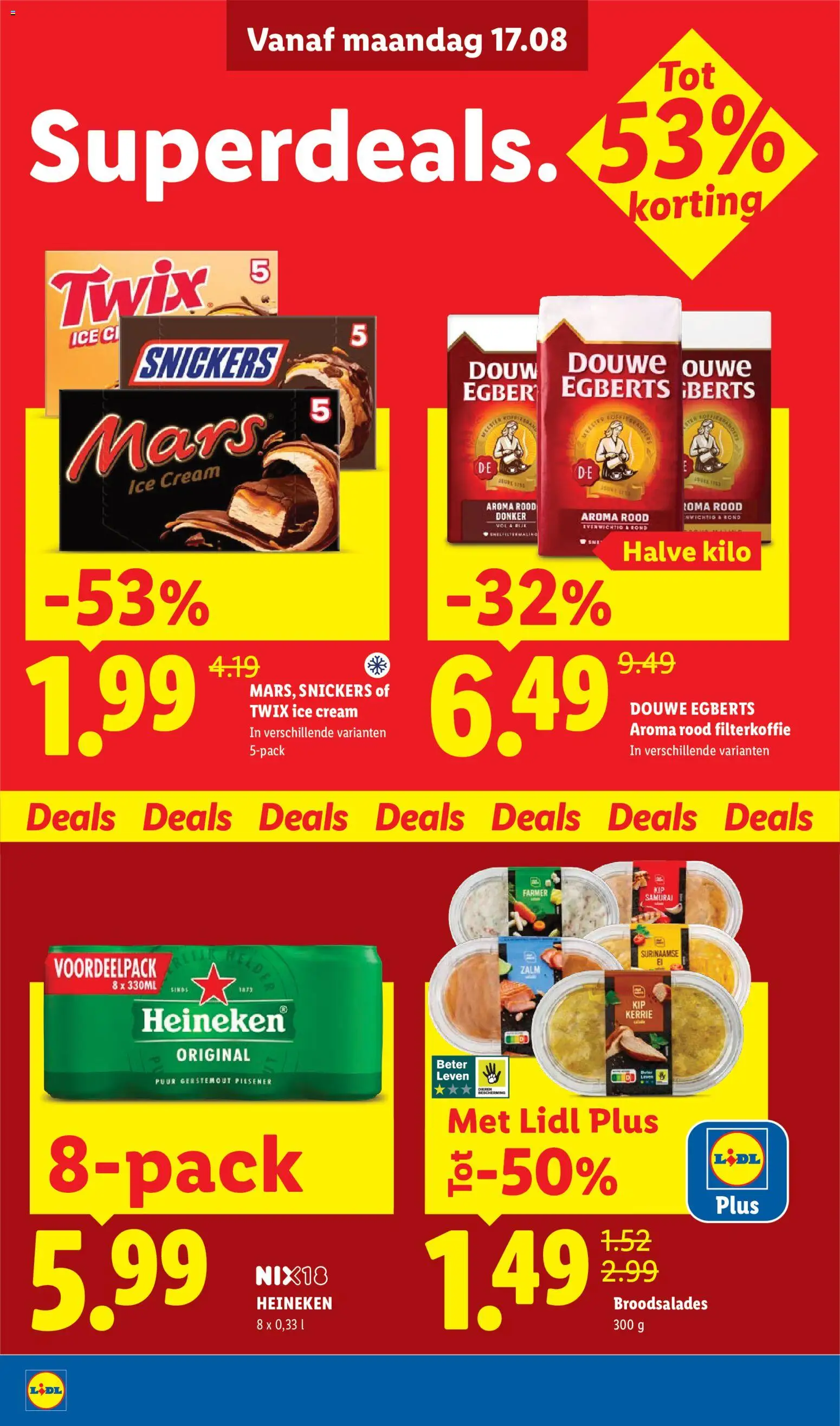 {H1} | Pagina: 4 | Producten: Heineken, Mars, Twix, Snickers