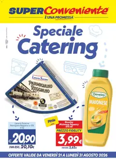 Anteprima del volantino SuperConveniente volantino Catering Enna, Misterbianco valido a partire dal 21/08/2026