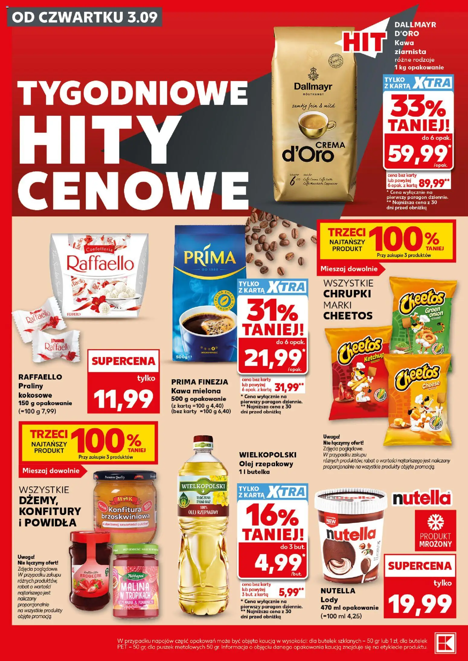 Kaufland Polsko leták - Mocny start od 07.09.2026 | Strana: 10 | Produkty: Džem, Raffaello, Crema, Nutella