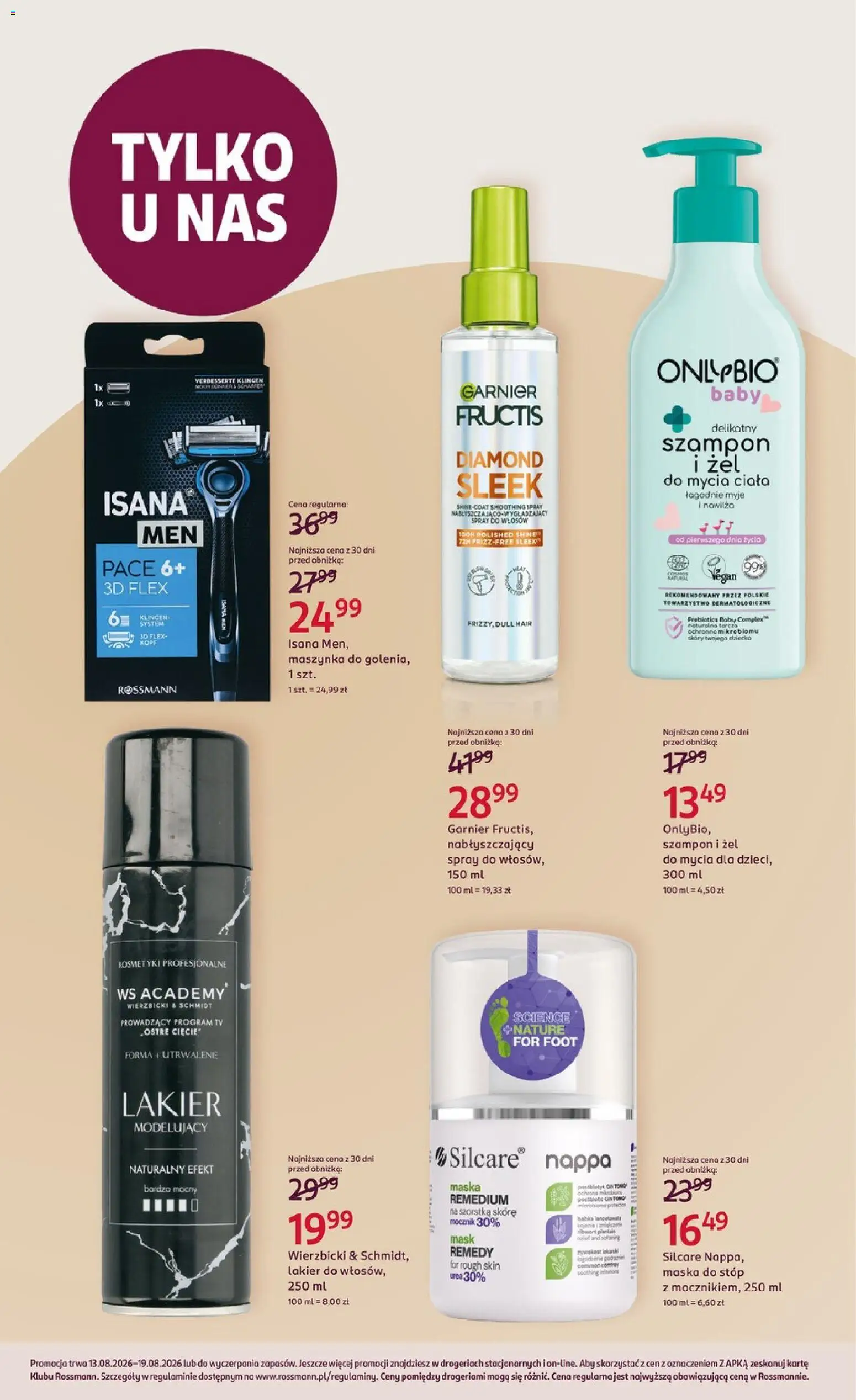 Rossmann gazetka od 13.08.2026 | Strona: 3 | Produkty: Garnier, Kosmetyki, Szampon, Maska