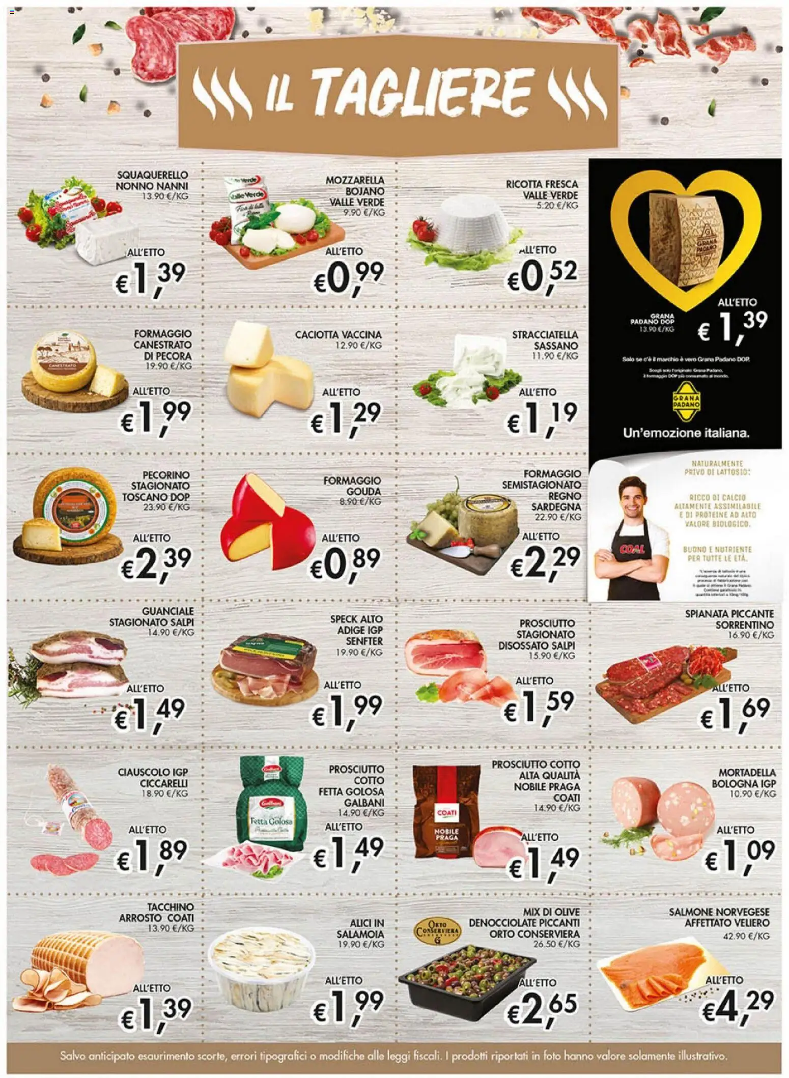 Volantino Coal del 07.05.2026 | Pagina: 9 | Prodotti: Speck, Prosciutto Cotto, Pecorino, Guanciale