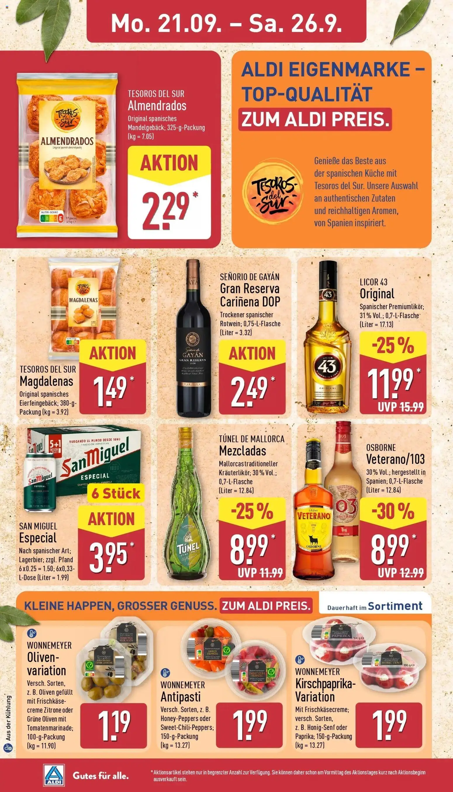 Aldi Aktueller Prospekt (ab 21.09.2026) » Angebote Online | Seite: 12 | Produkte: Paprika, Zitrone, Chili, Frischkase