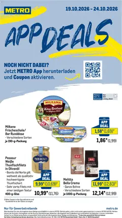 Metro App-Deals ab 19.10.2026 gültig