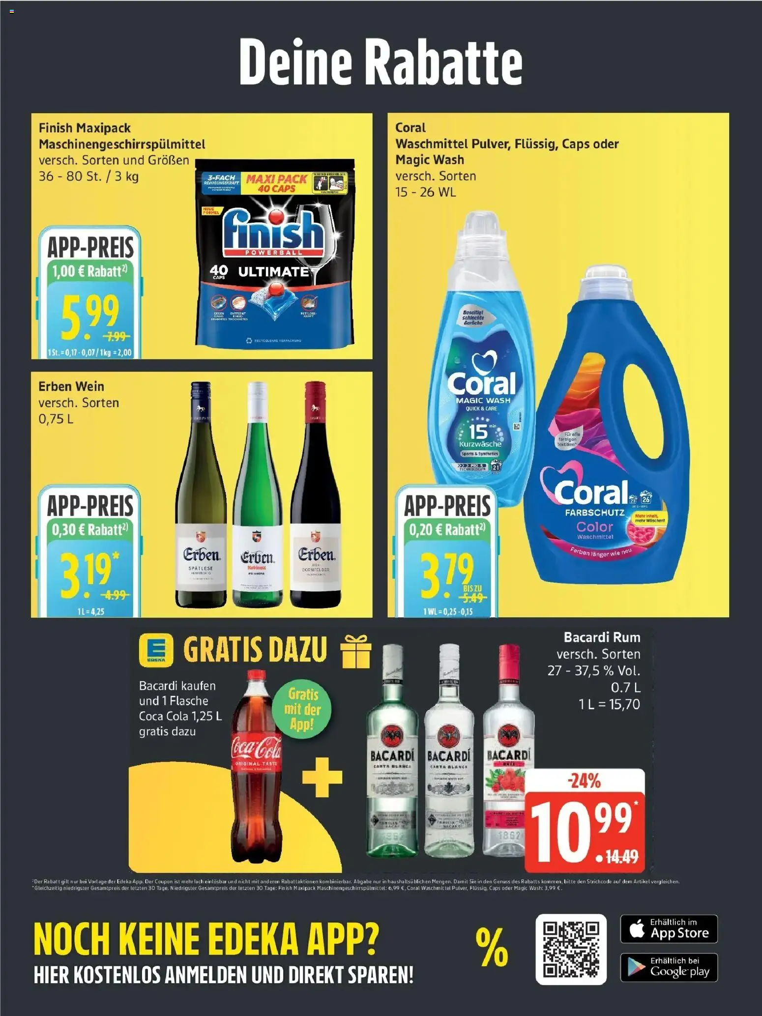 Edeka Prospekt Rostock (ab 14.09.2026) » Angebote Online | Seite: 6 | Produkte: Coca cola, Cola, Coral waschmittel, Wein