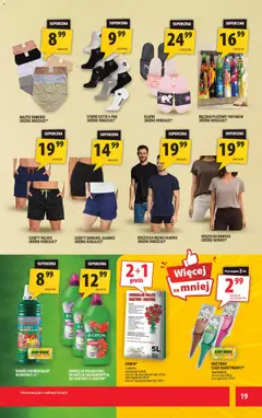 Pogląd oferty "Arhelan gazetka" - ważna od 19.06.2026 | Strona: 19 | Produkty: Majtki, Klapki, Por, Odżywka