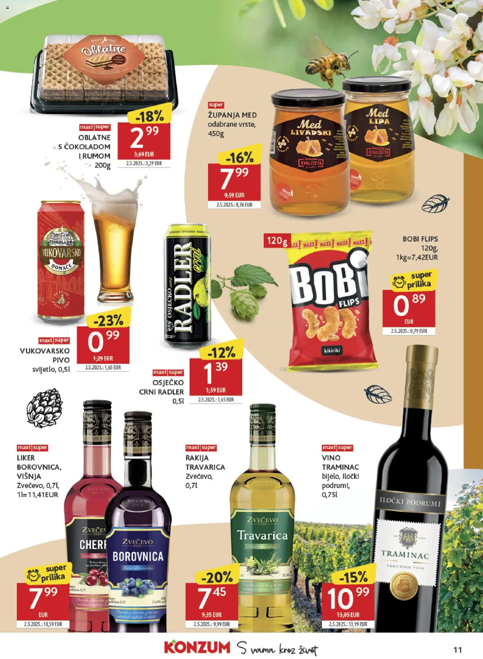 Konzum HR akciós ujság - amely érvényes a következő dátumtól: 18.05.2026 | Oldal: 11 | Termékek: Radler