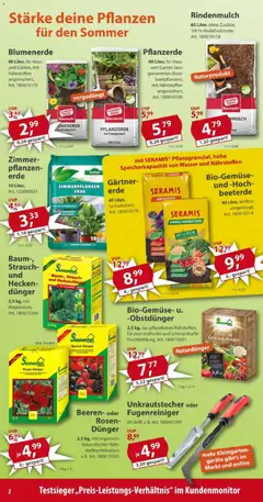 Sonderpreis Baumarkt Prospekt ab 01.08.2026 gültig | Seite: 2 | Produkte: Rindenmulch, Blumenerde, Wasser, Obst