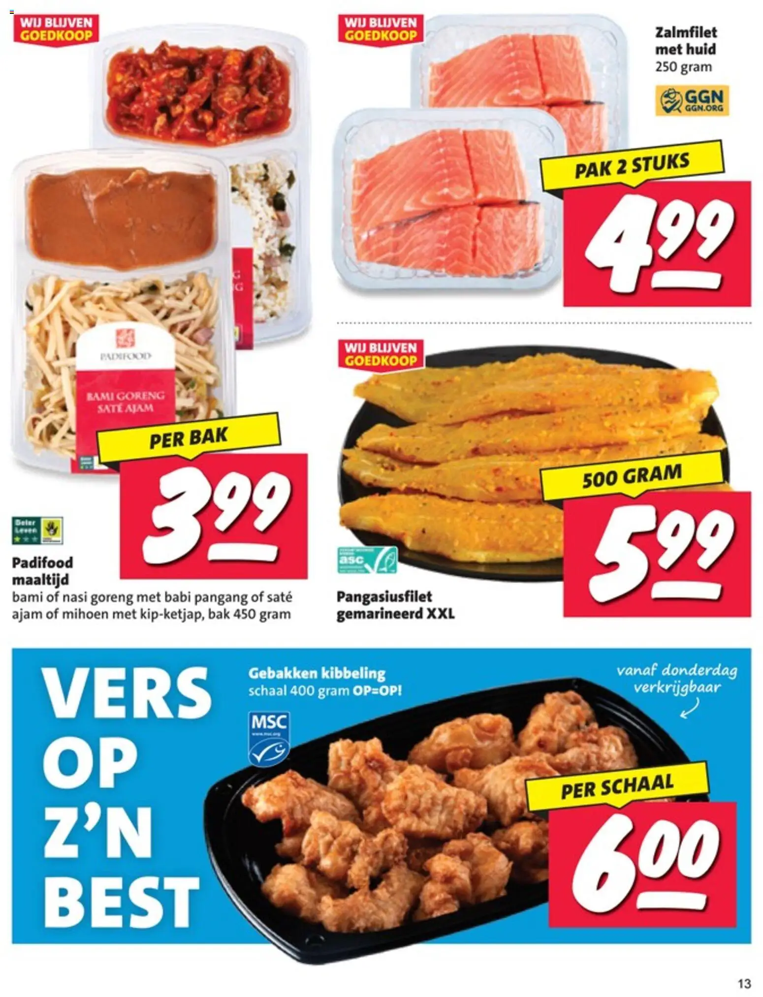 {H1} | Pagina: 13 | Producten: Schaal, Zalmfilet