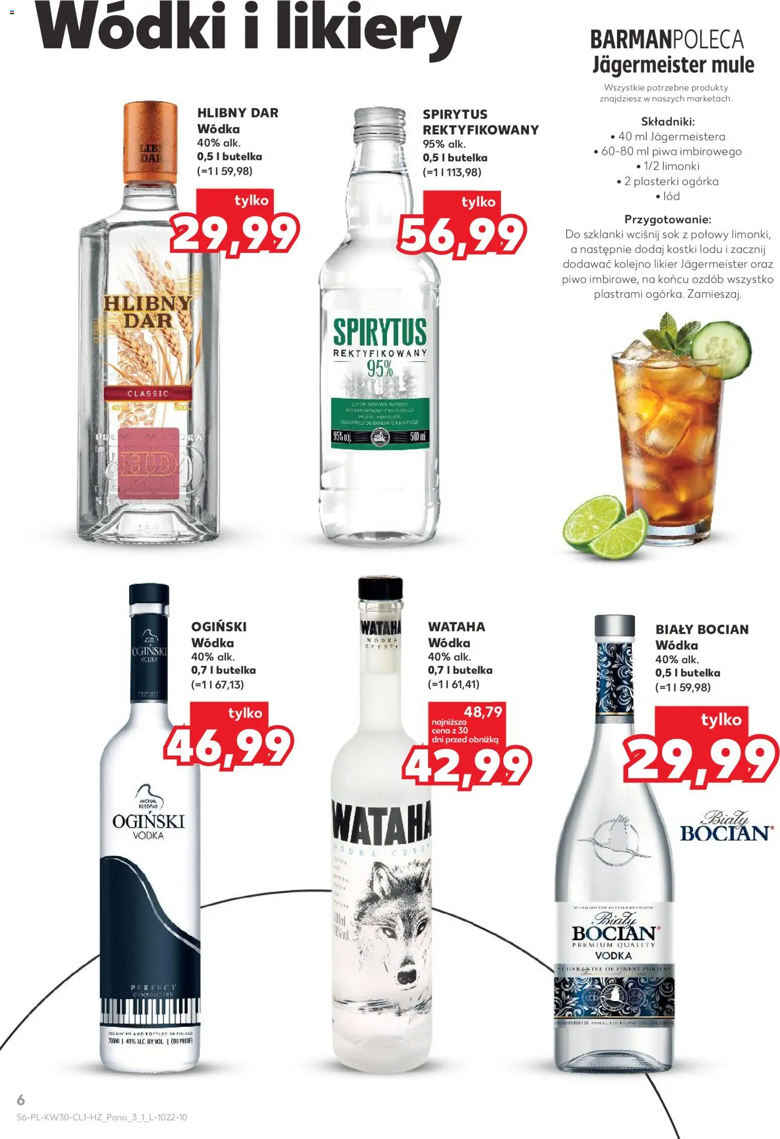 Kaufland Polsko leták - Barek od 23.07.2026 | Strana: 6 | Produkty: Jägermeister, Finest, Vodka