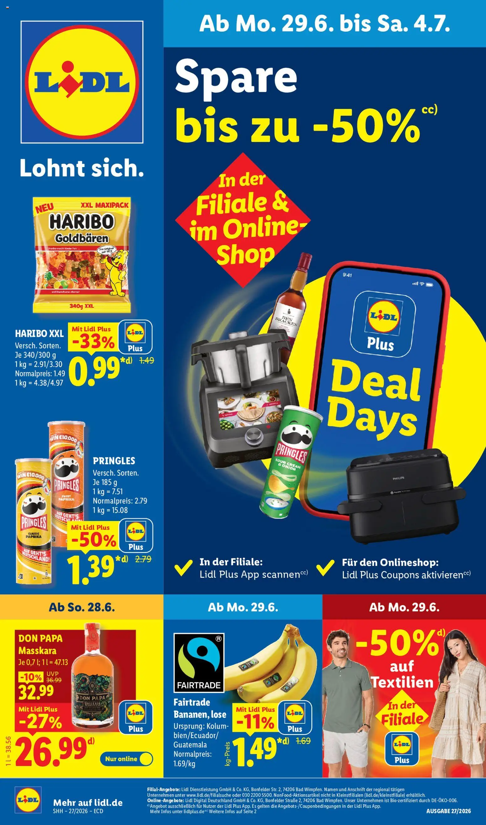 Lidl Německo leták od 29.06.2026 | Strana: 1