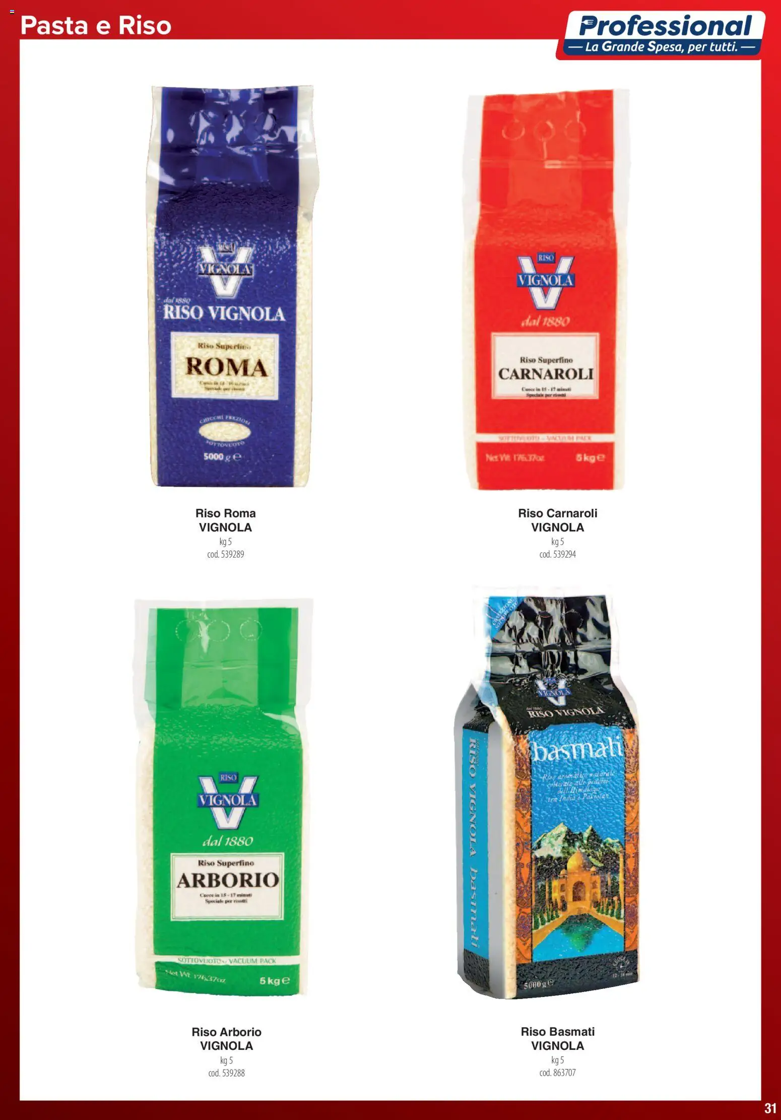 Volantino Carrefour del 01.06.2026 | Pagina: 31 | Prodotti: Riso Basmati, Riso Carnaroli, Riso, Pasta